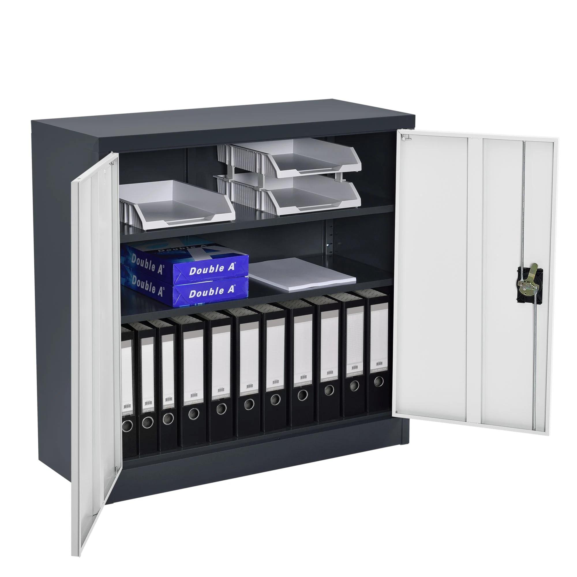 Aktenschrank Molise 90x40x90cm Stahl in versch. Farben [en.casa] - Image 6
