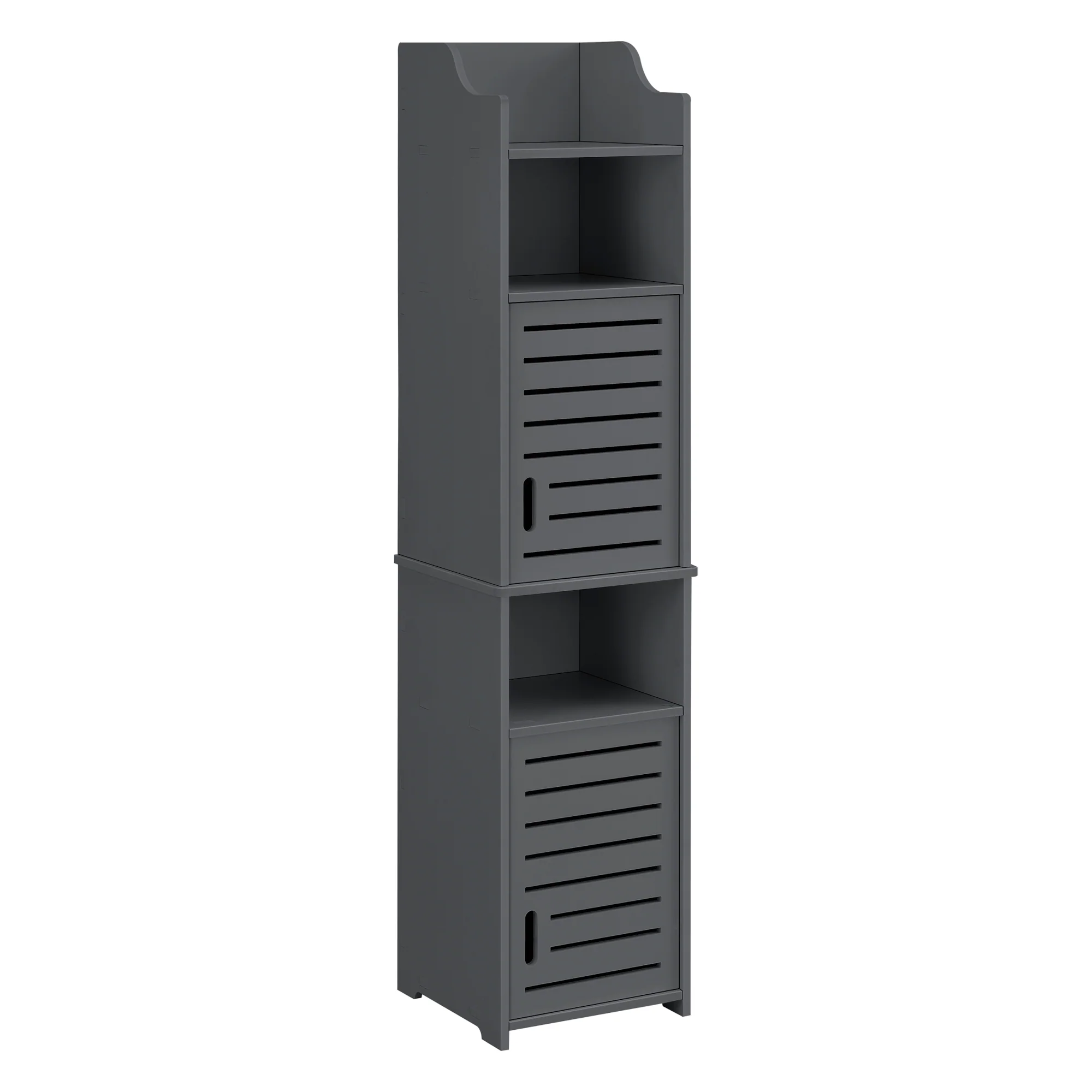 Badezimmerschrank Mora 135x32x32 cm WPC en.casa - Image 3