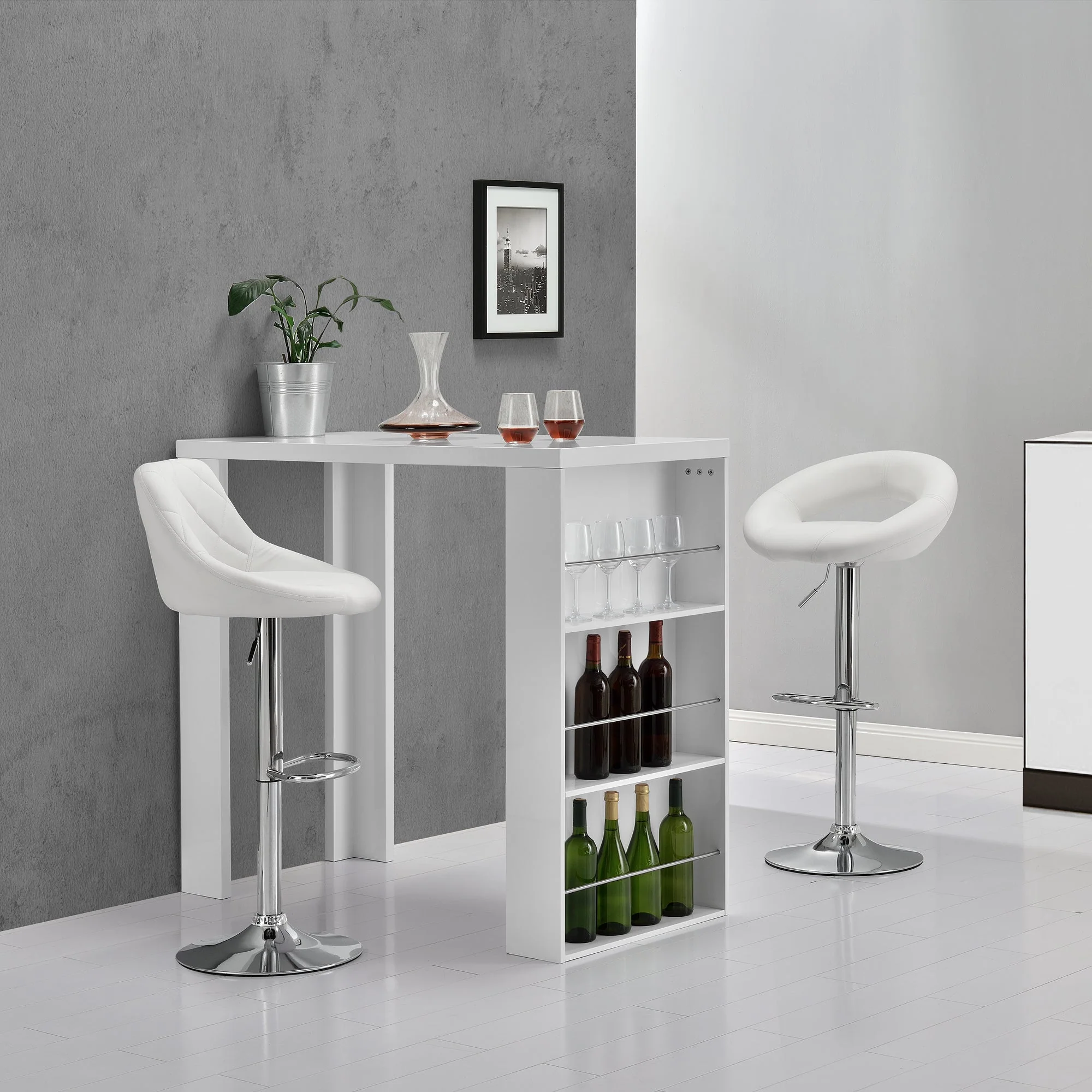 Bartheke Bonn mit 3 Fächer 117x57x107cm [en.casa] - Image 5