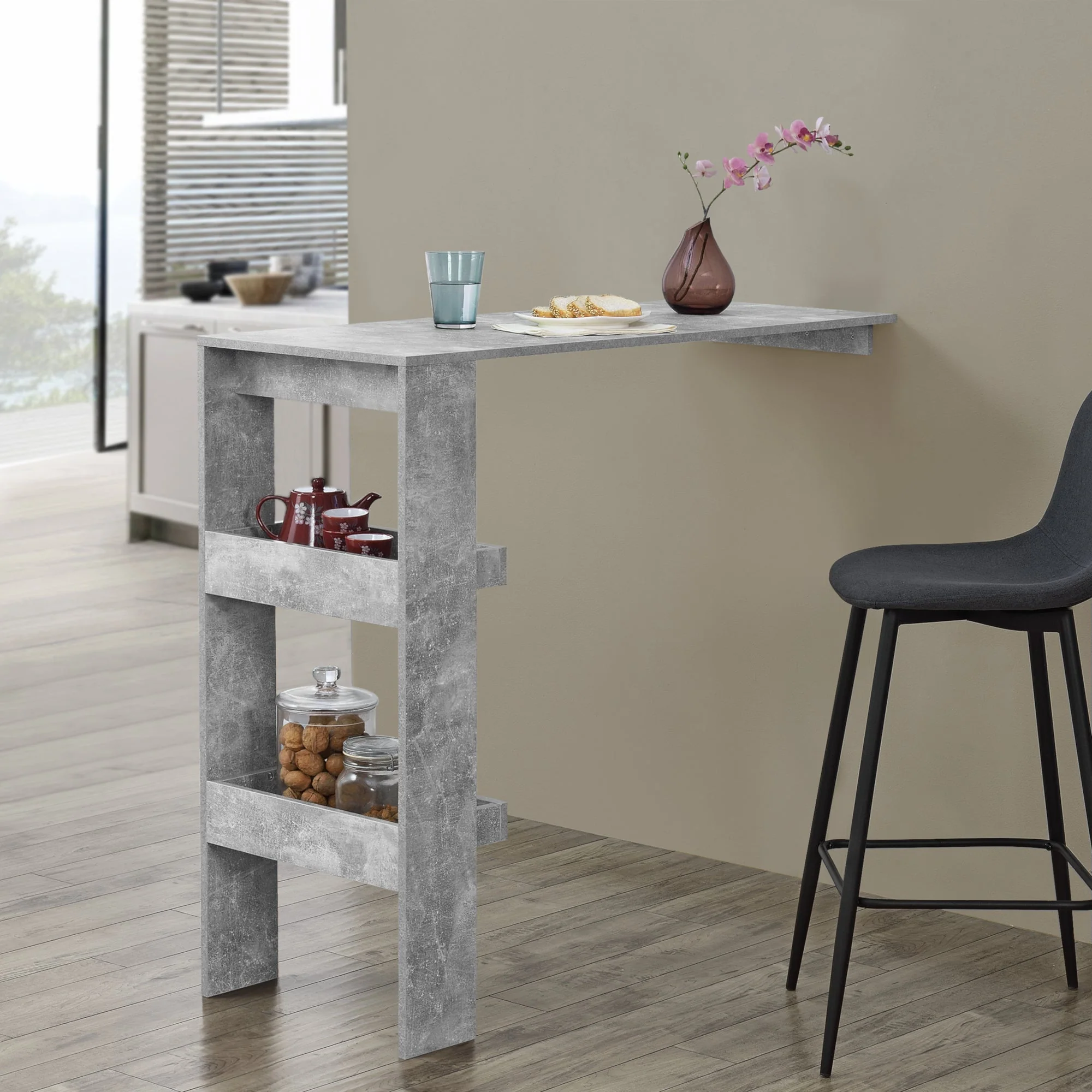 Bartisch Bromölla 120x45x106 cm versch. Farben en.casa - Image 10