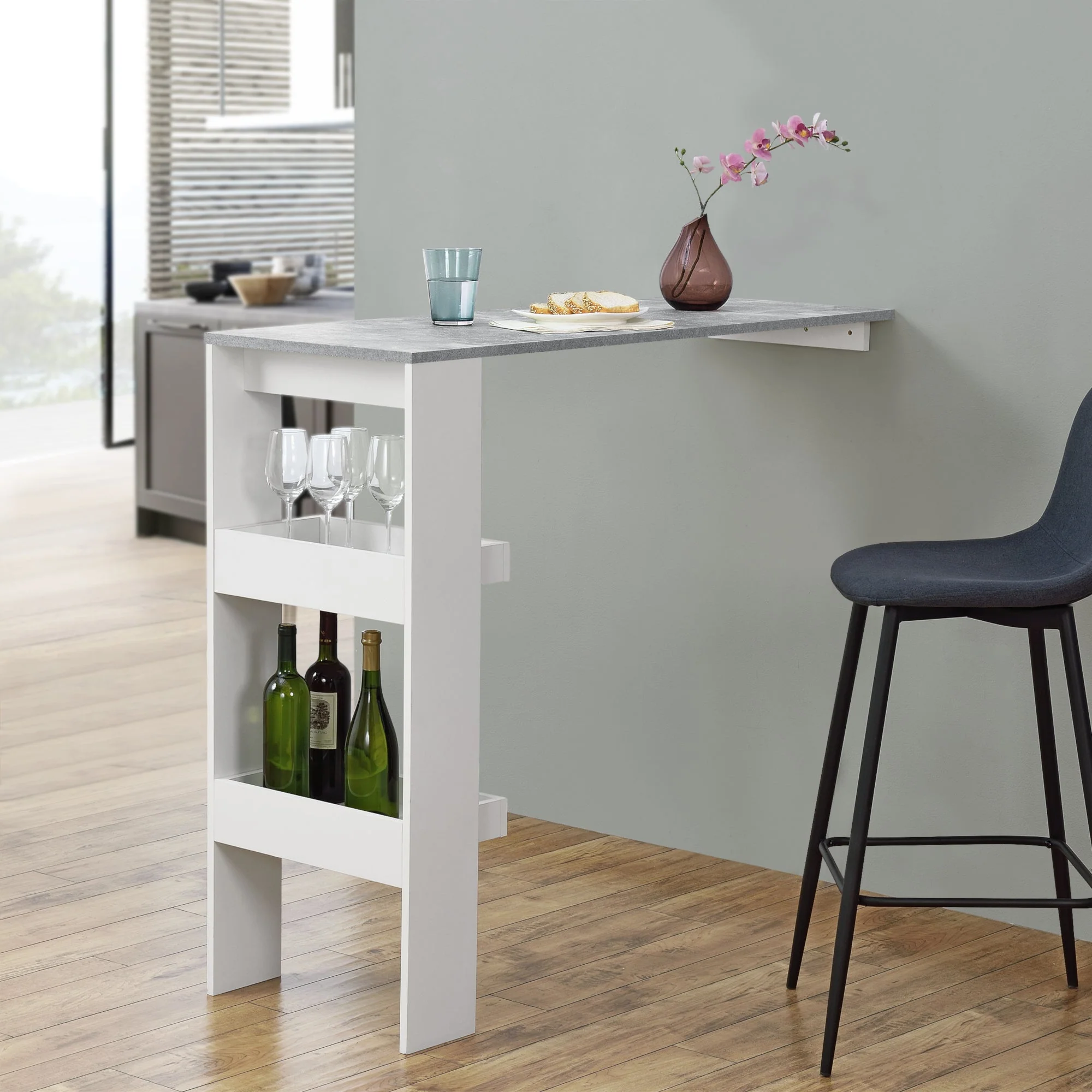 Bartisch Bromölla 120x45x106 cm versch. Farben en.casa - Image 8