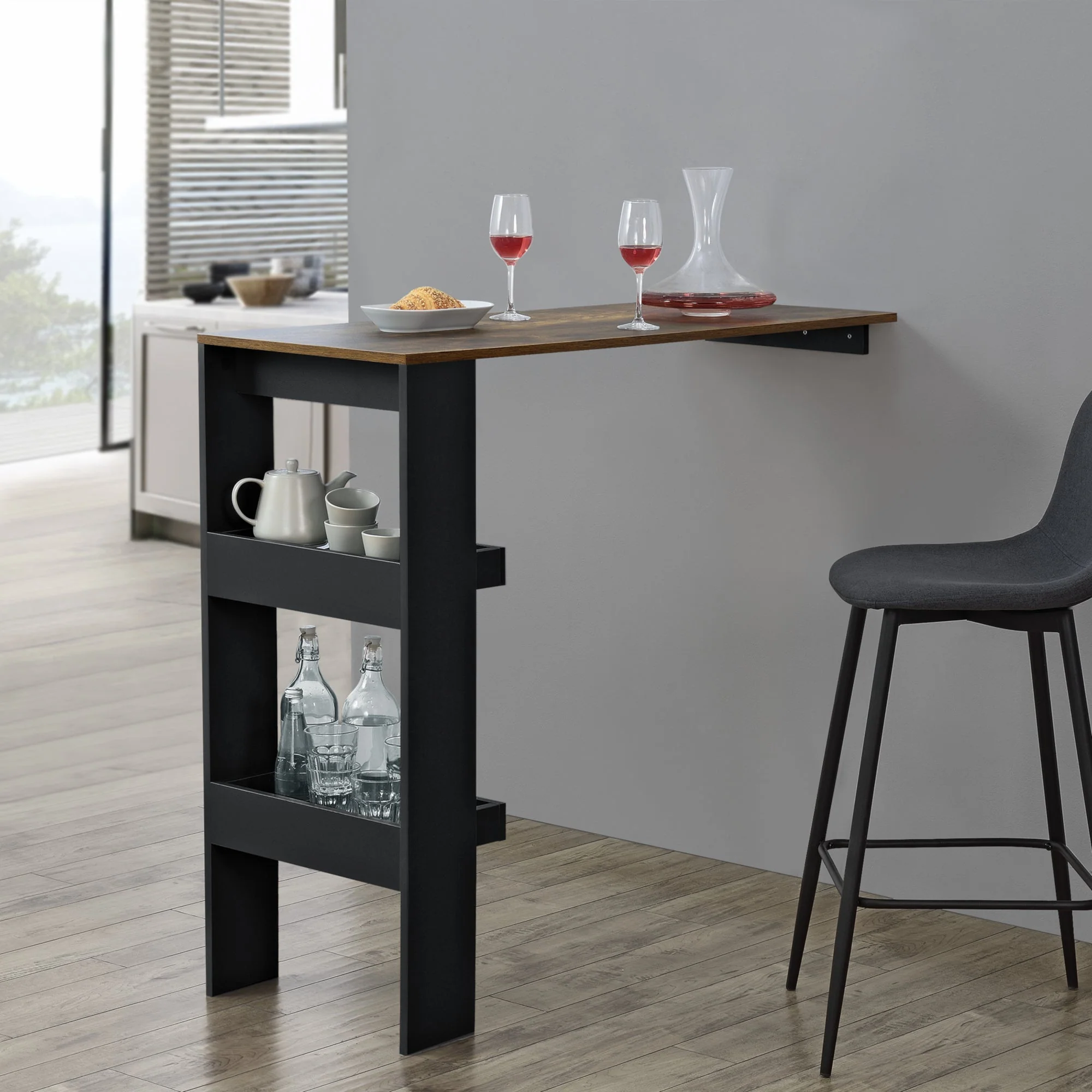 Bartisch Bromölla 120x45x106 cm versch. Farben en.casa - Image 9