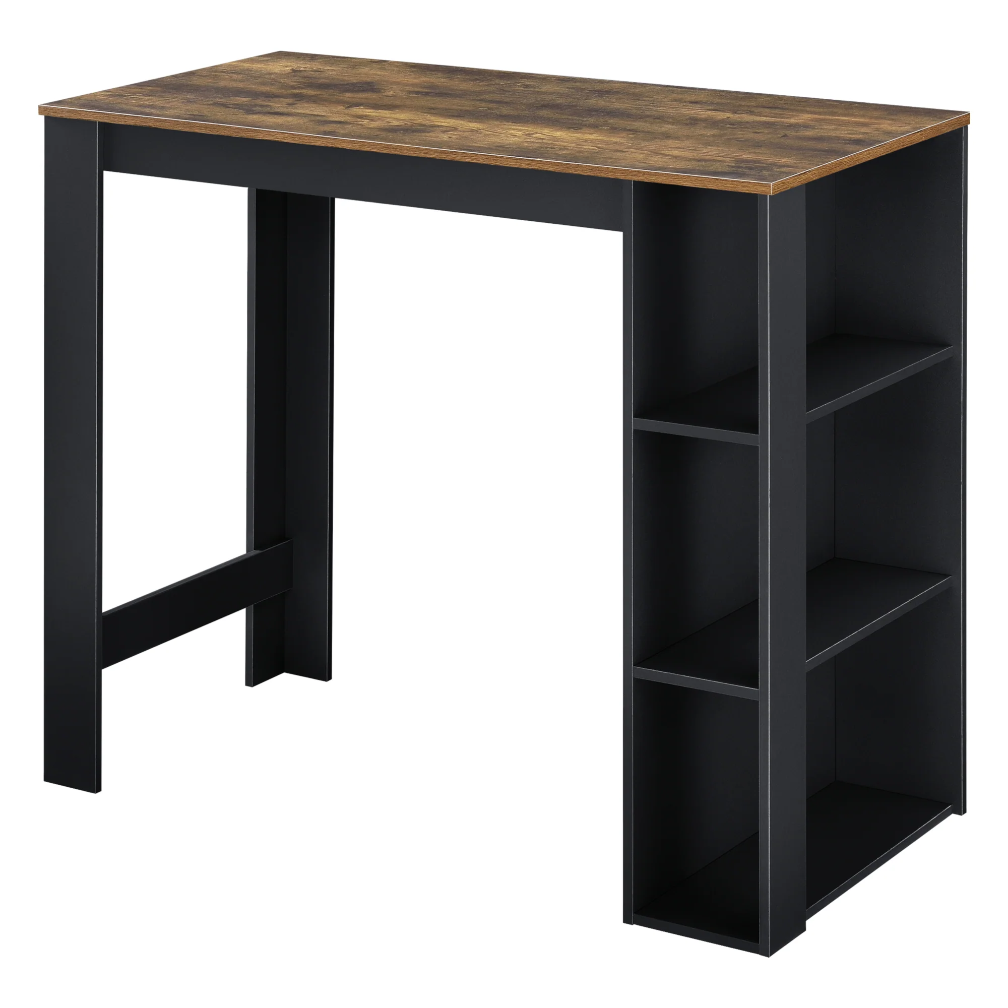 Bartisch Danderyd 120x60x106 cm mit 3 Ablagefächern [en.casa] - Image 3