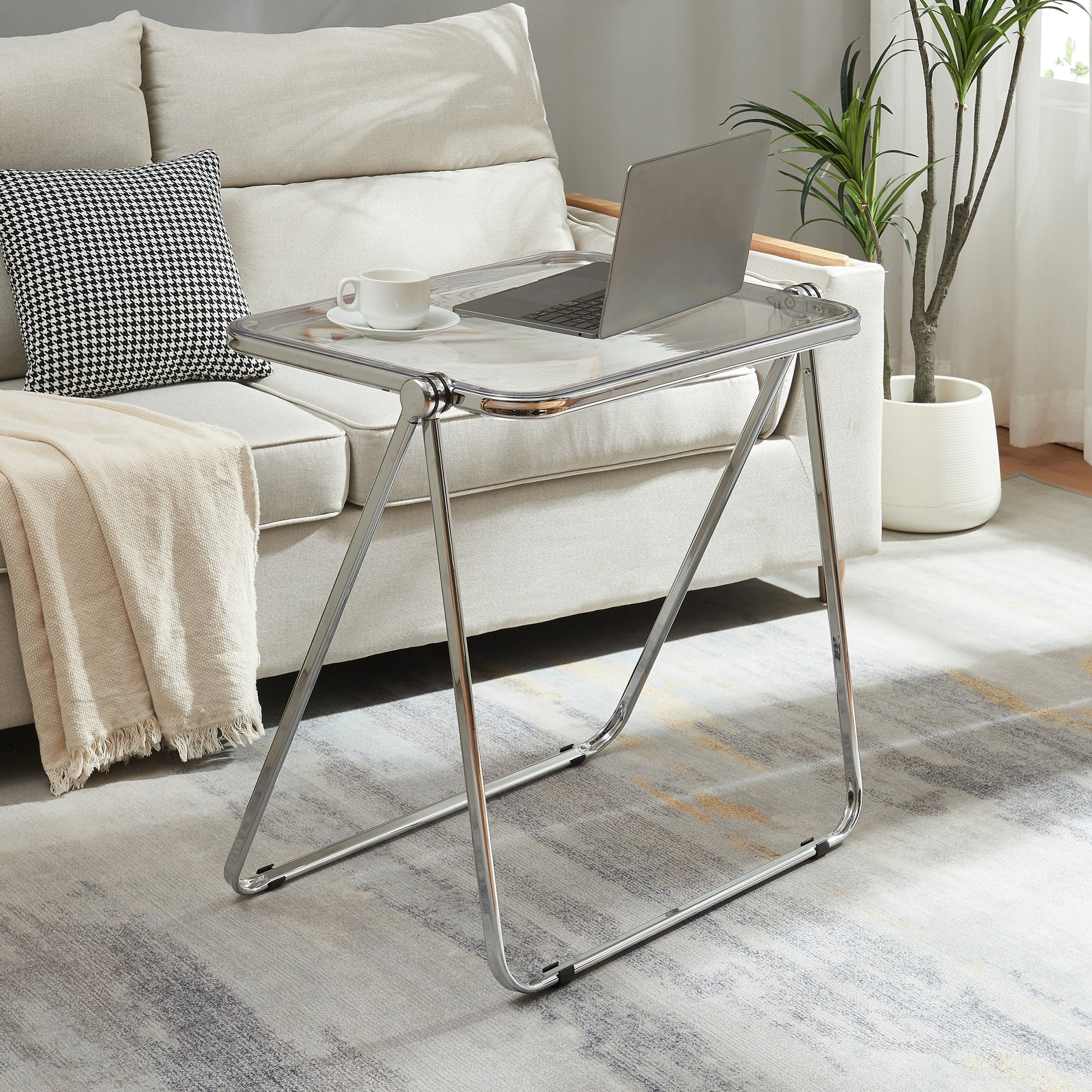 Beistelltisch Alerhavn klappbar 70x49x68 cm [en.casa] - Image 3
