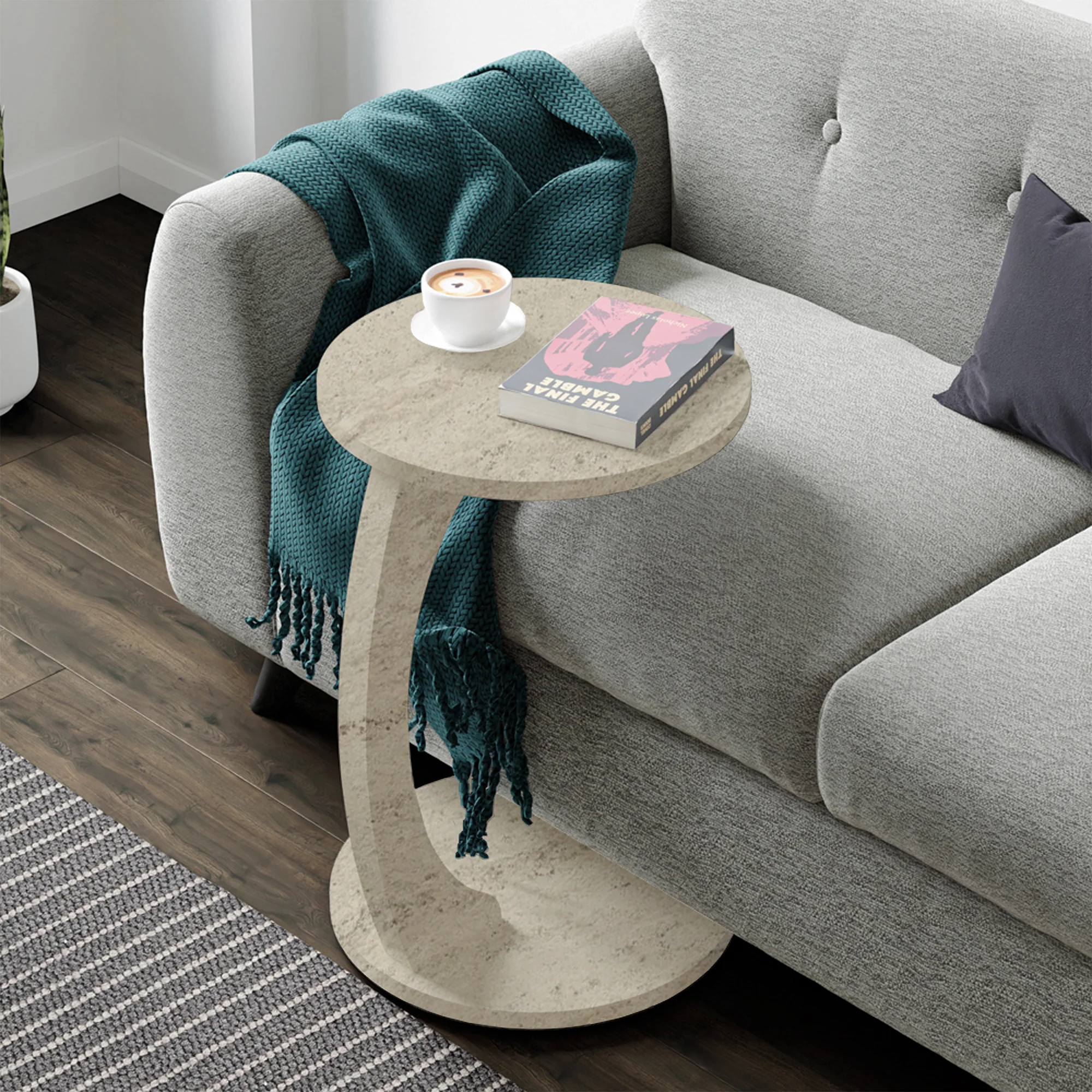 Beistelltisch Holeby 56 x Ø 38 cm [en.casa] - Image 8