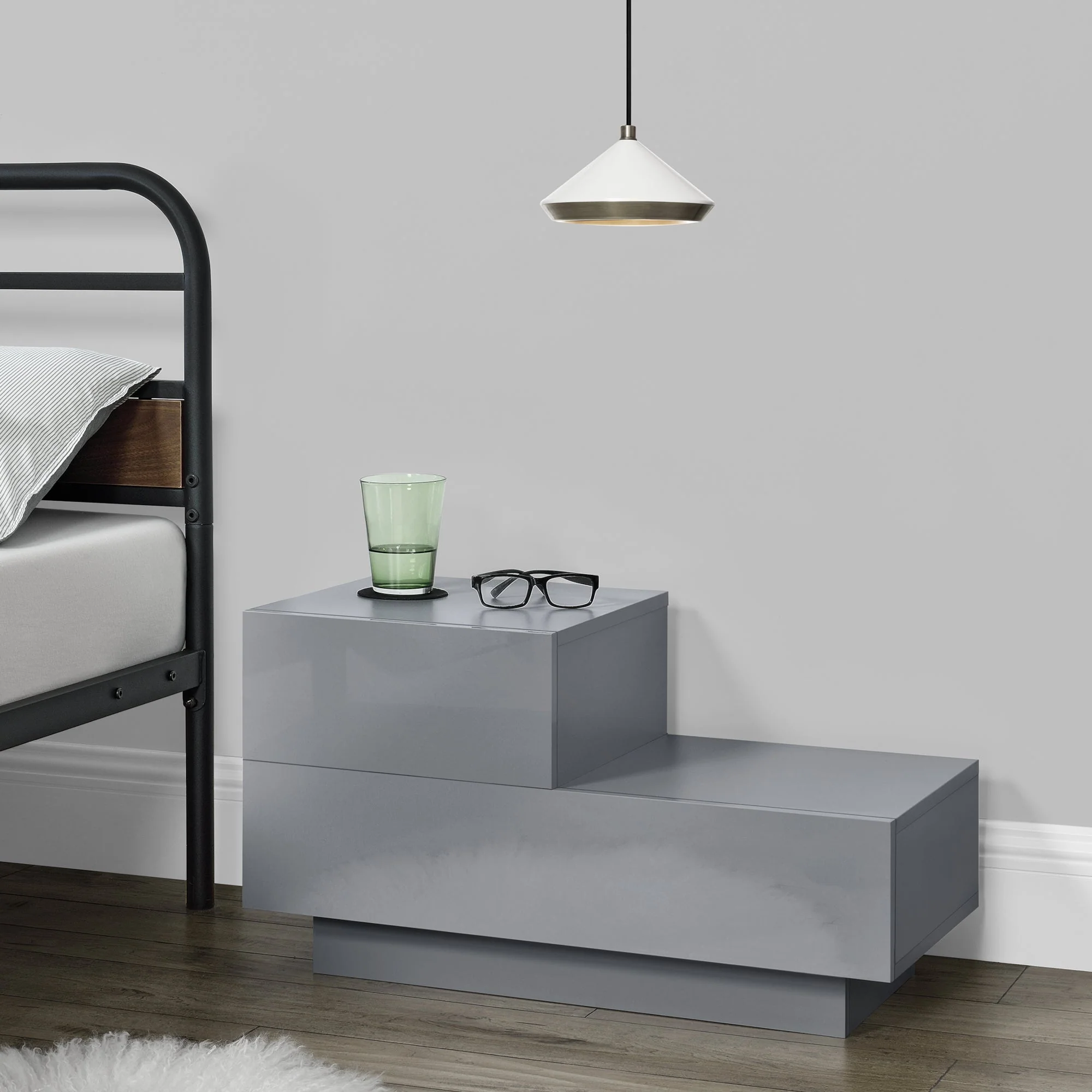 Beistelltisch Sebokeng Links 38x70x35 cm in versch. Farben en.casa - Image 11