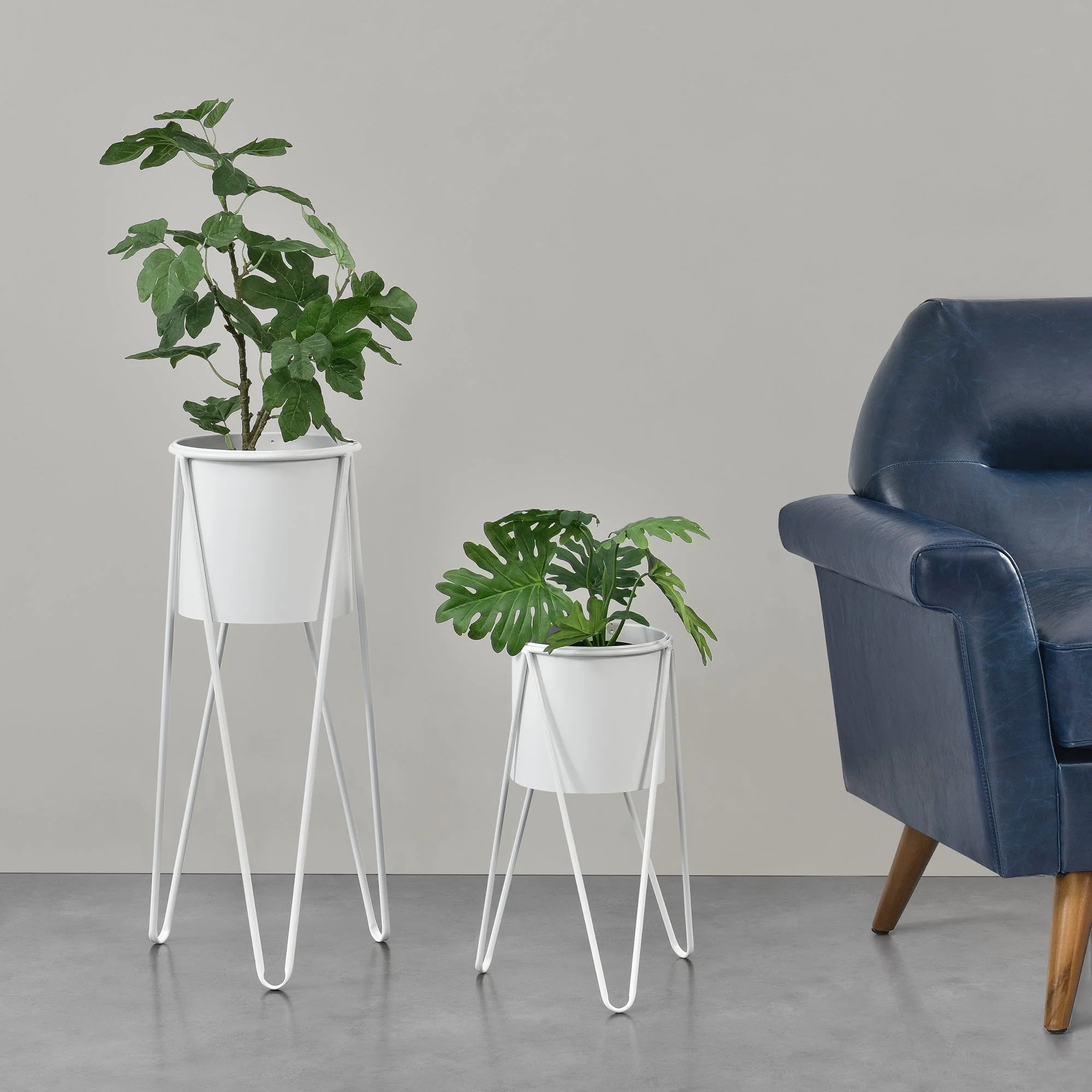 Blumenständer Hedera 2-tlg. mit Pflanztopf in verschiedenen Farben en.casa - Image 5