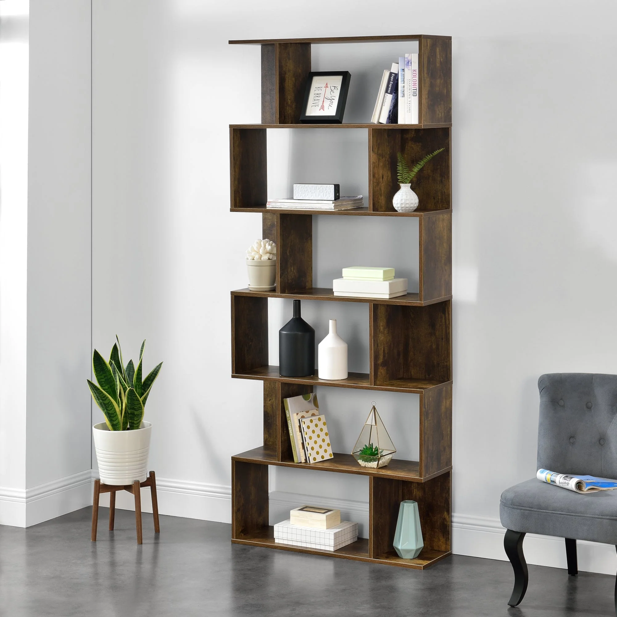 Bücherregal Borrby 192x80x24 cm in versch. Farben en.casa - Image 7