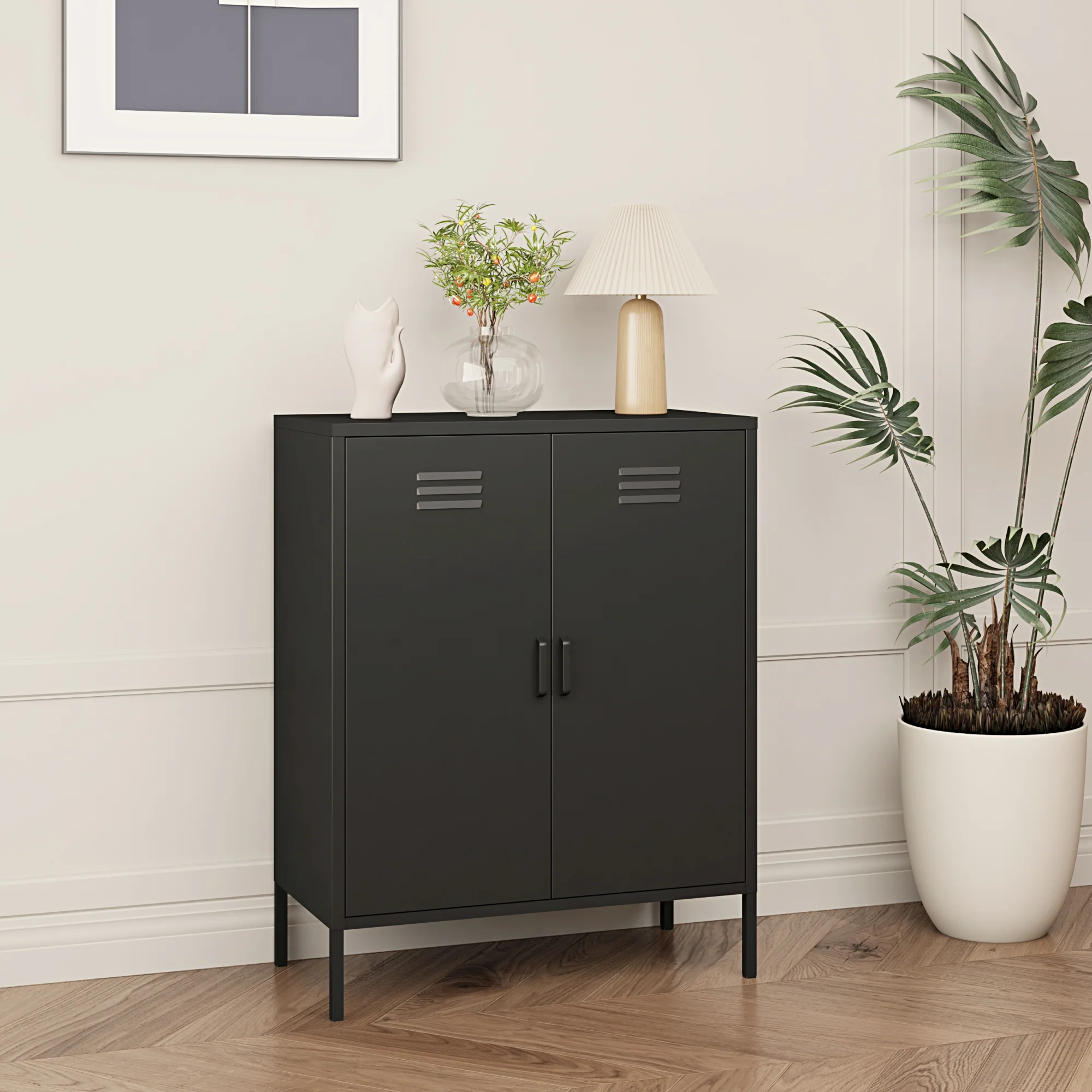 Büroschrank Pyhäranta Metall [en.casa] - Image 2