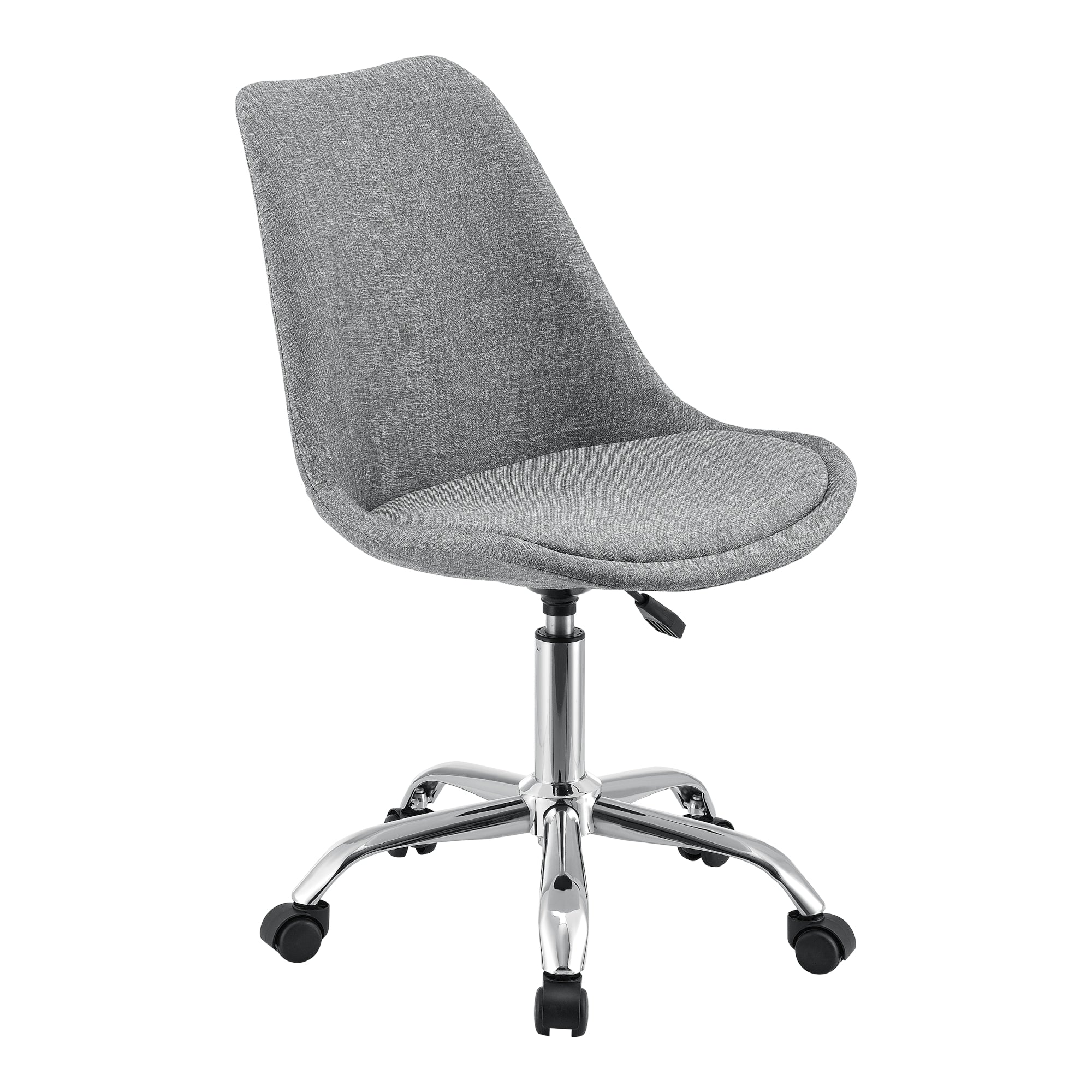 Bürostuhl Atherton 83-93x48x55 cm Hellgrau [en.casa]
