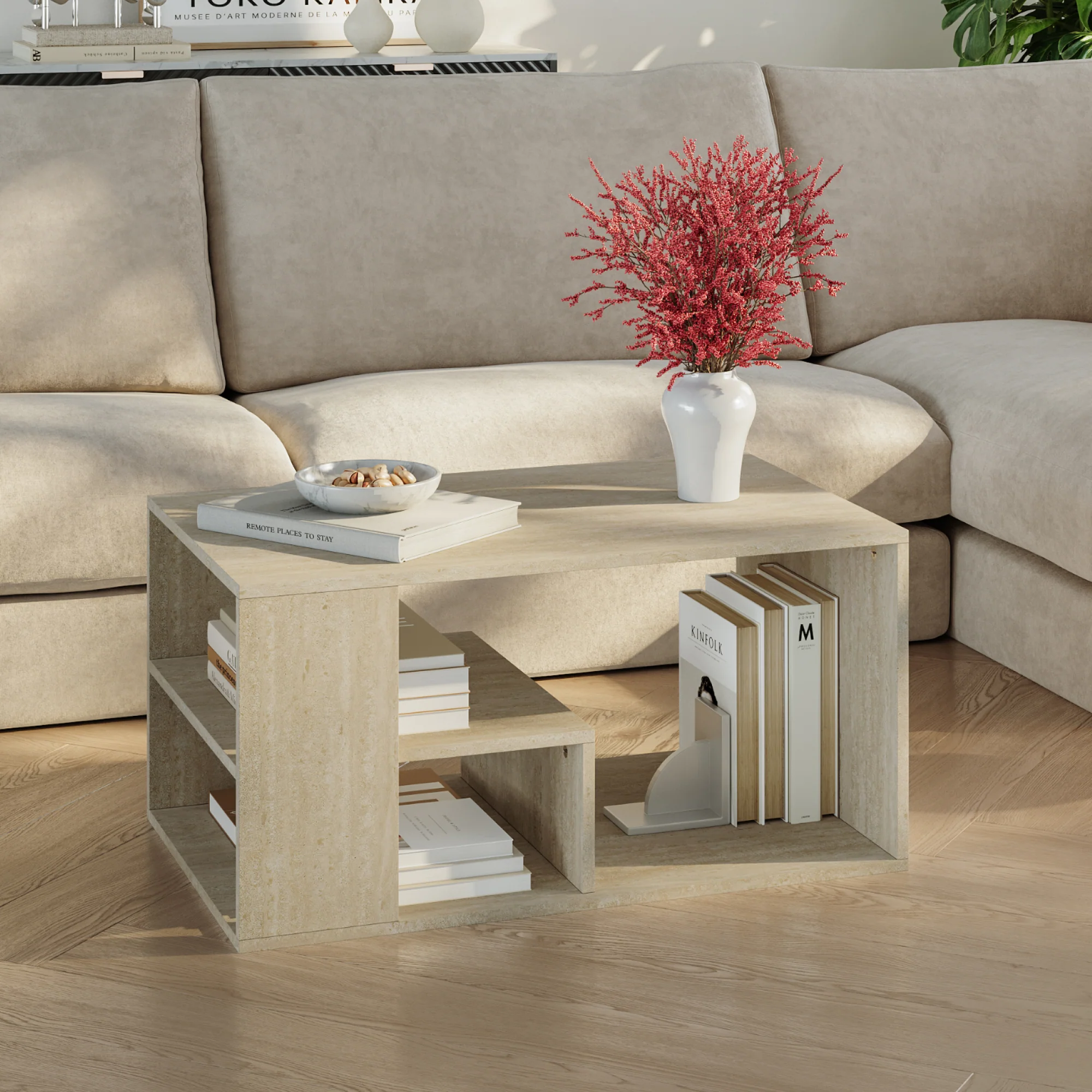 Couchtisch Antaa 80x50x40 cm [en.casa] - Image 2