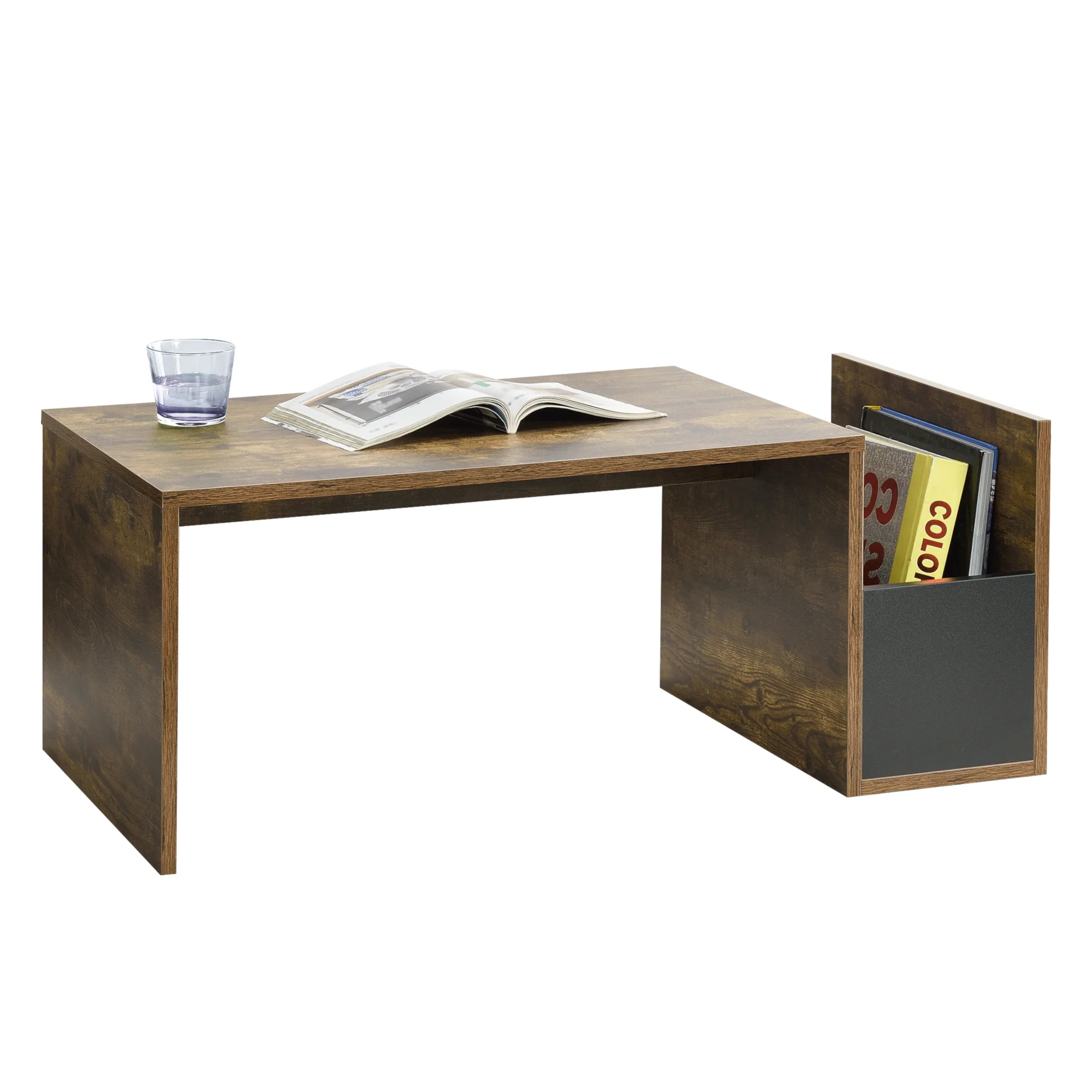Couchtisch BollnÀs 90x45x35 cm mit Ablagefach versch. Farben en.casa - Image 2