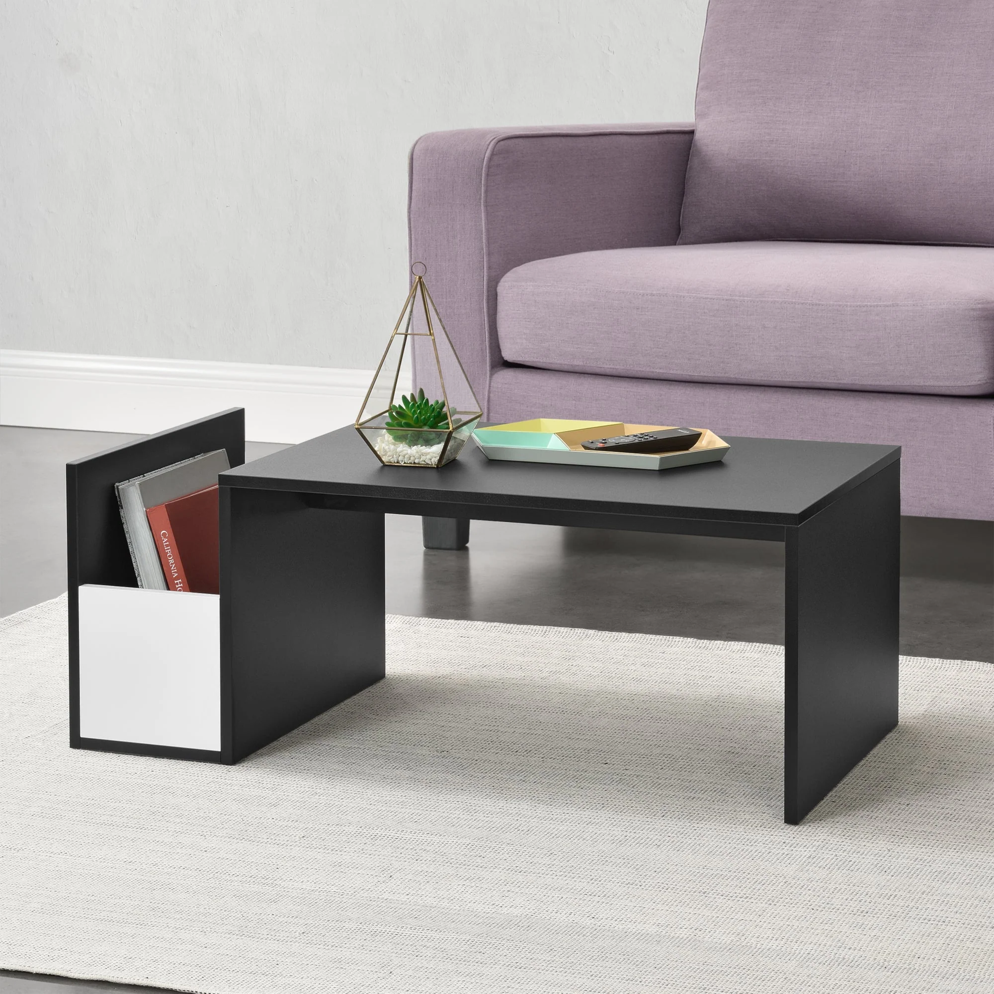 Couchtisch BollnÀs 90x45x35 cm mit Ablagefach versch. Farben en.casa - Image 8