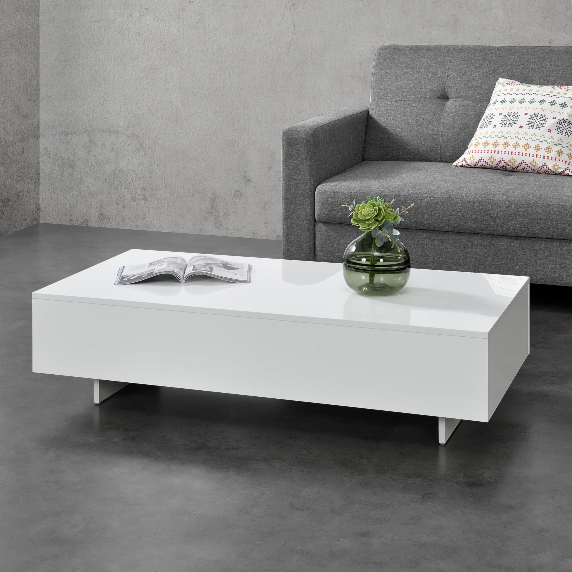Couchtisch Lärketorp 115x55x31 cm in versch. Farben en.casa