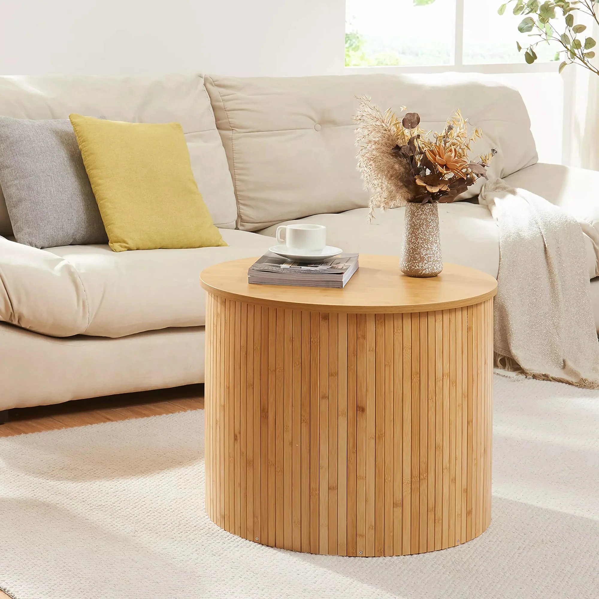 Couchtisch Ledepid Natur [en.casa] - Image 3