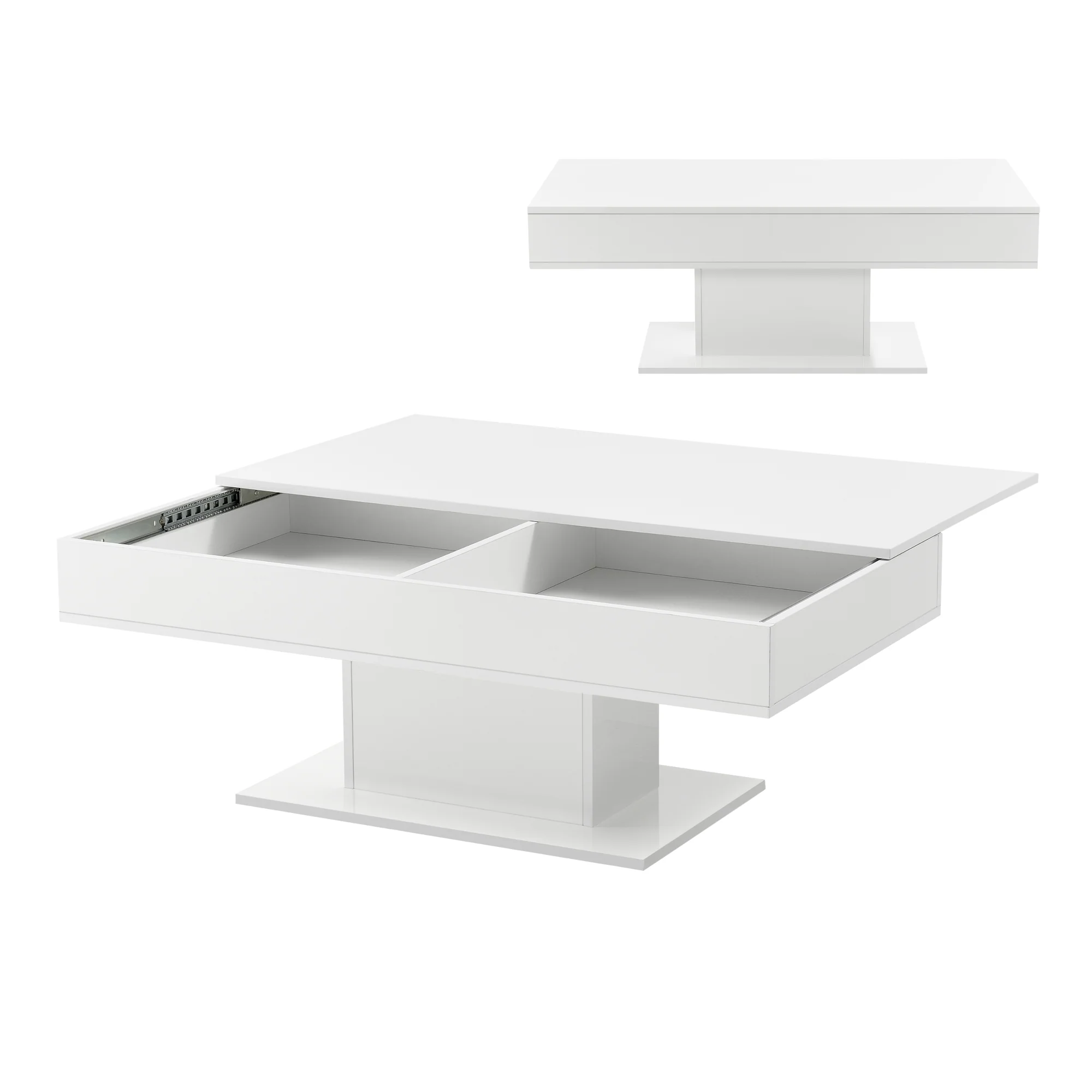 Couchtisch Lünen mit 2 Staufächern versch. Farben [en.casa] - Image 3