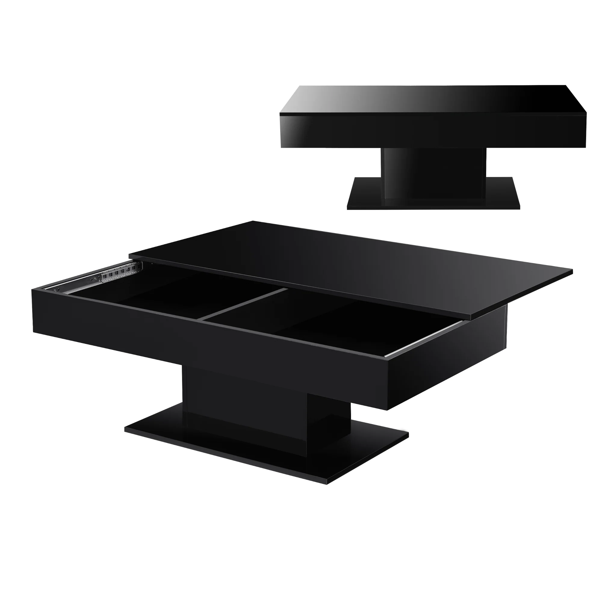 Couchtisch Lünen mit 2 Staufächern versch. Farben [en.casa] - Image 4