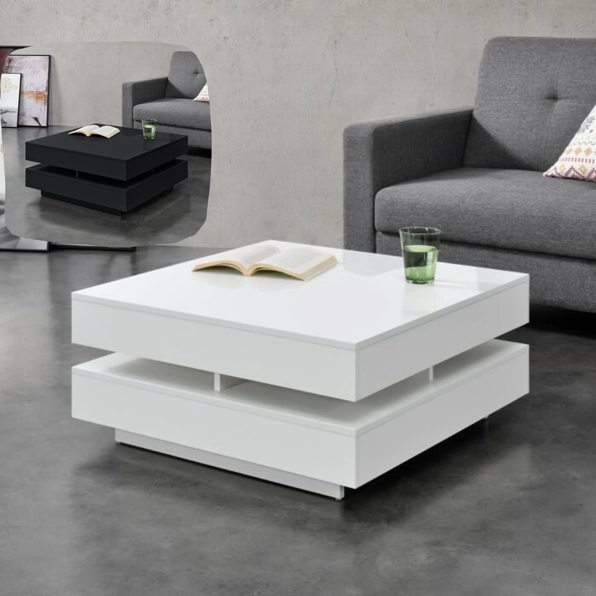 Couchtisch MĂ€rsta 75 x 75 x 35,5 cm in versch. Farben en.casa