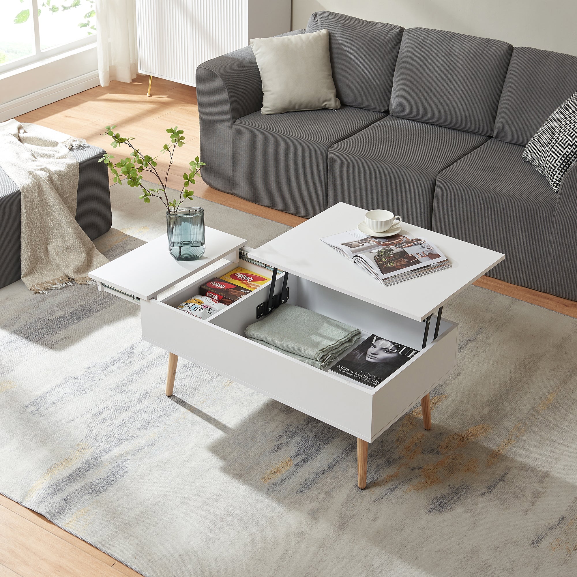 Couchtisch mit Stauraum Flesen [en.casa] - Image 3
