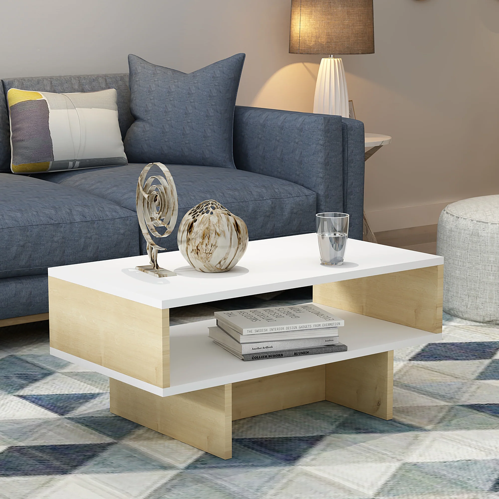 Couchtisch Mjölby 36.4x80x45 cm in versch. Farben [en.casa] - Image 6
