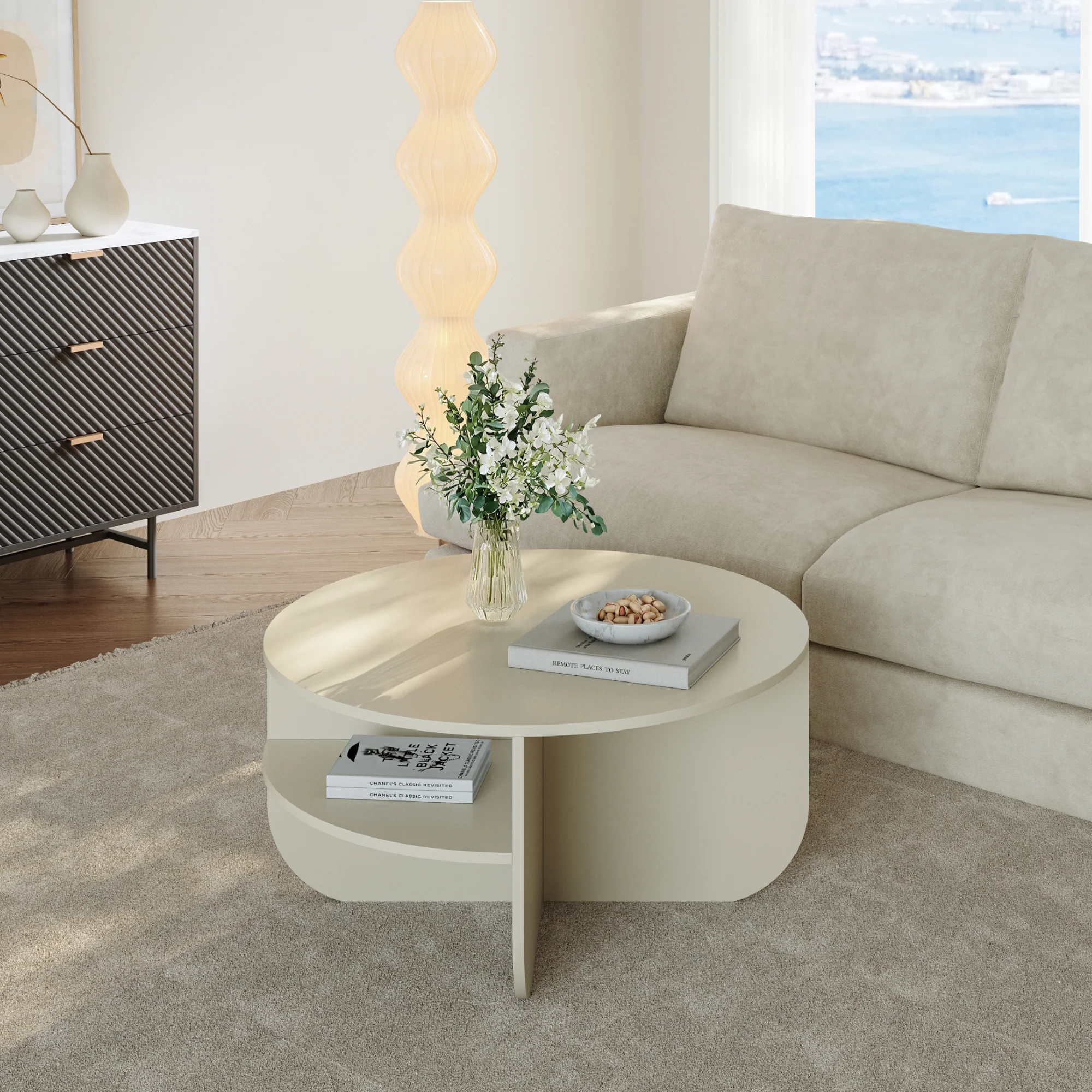 Couchtisch Reykhon Ø80x41 cm [en.casa] - Image 2