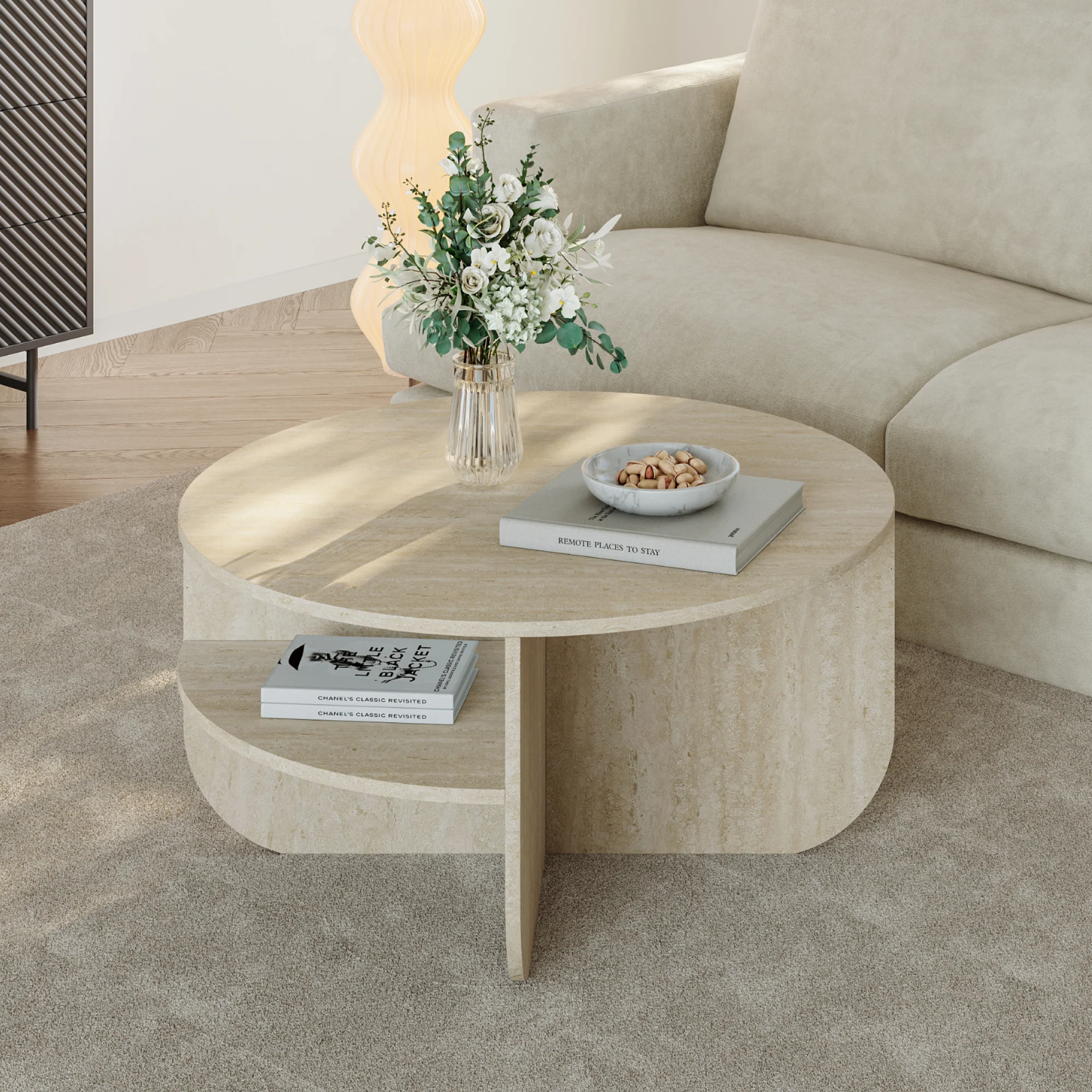 Couchtisch Reykhon Ø80x41 cm [en.casa] - Image 3