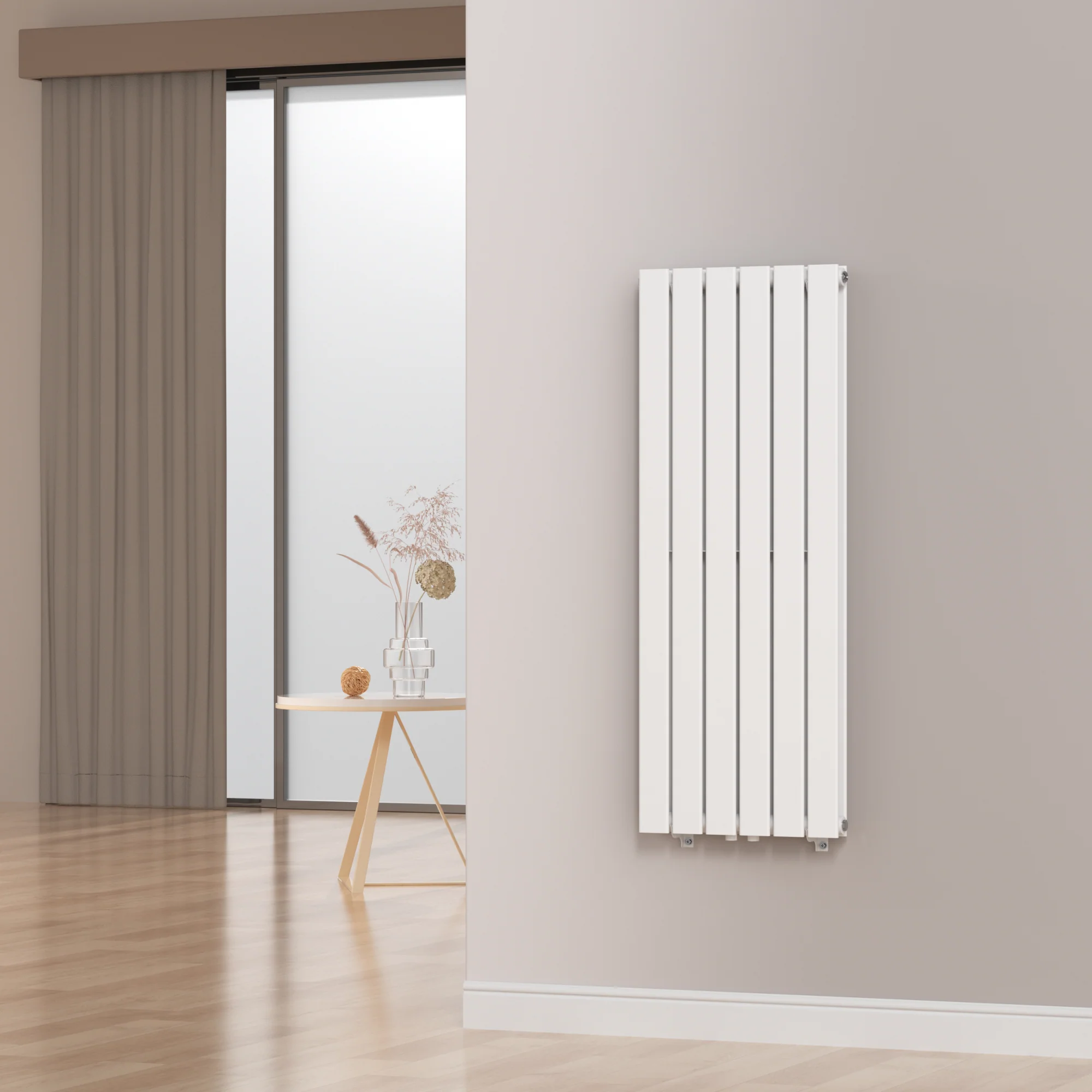 Designheizkörper Nore Weiß 120x45cm Doppellagig 1140W [neu.haus] - Image 2