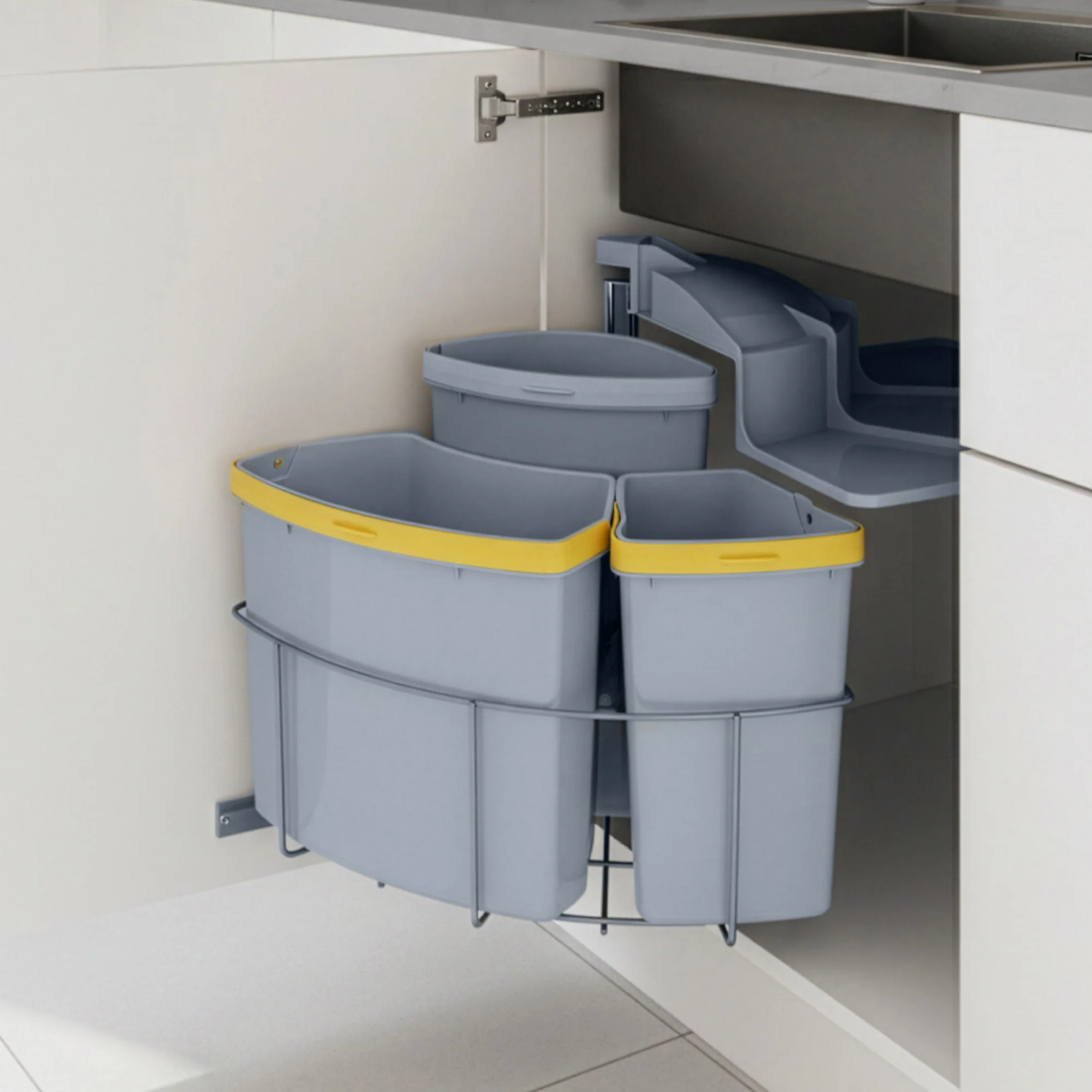 Einbau-Mülleimer Kollby schwenkbar [en.casa] - Image 3