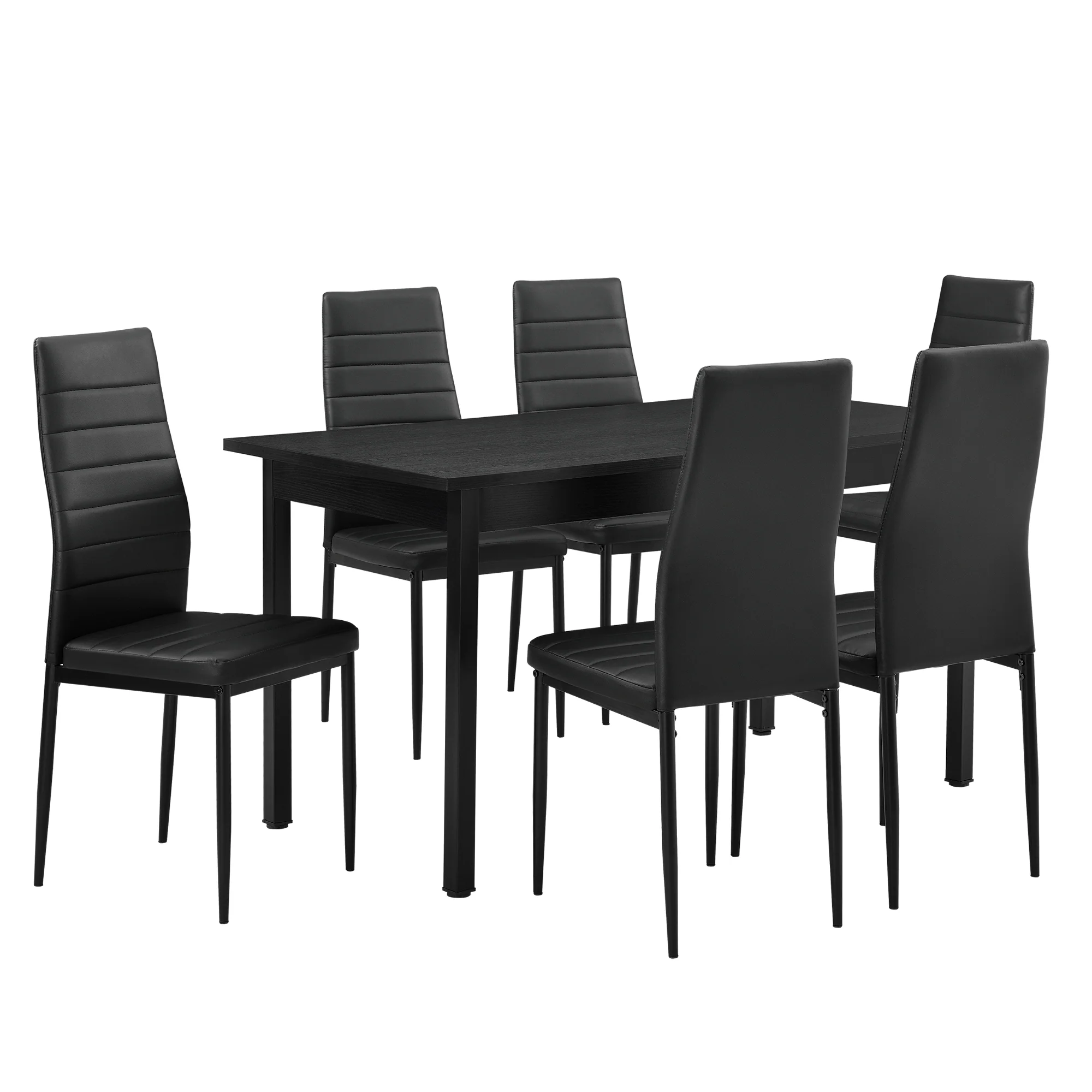 Essgruppe Bjerkvik (Set, 7-tlg) 140x60 cm in versch. Farben [en.casa] - Image 3