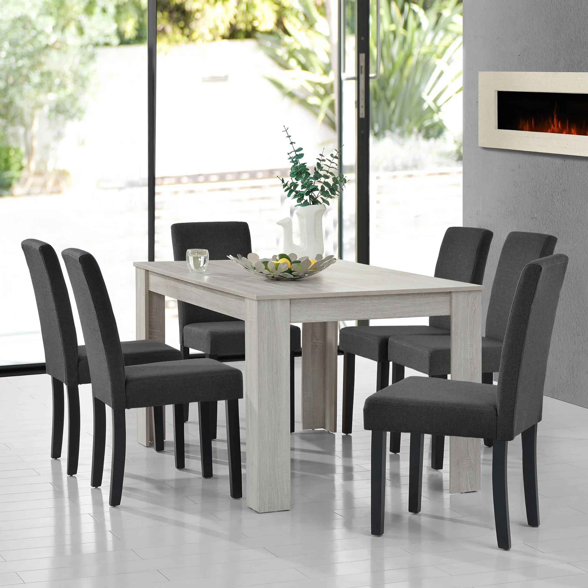 Essgruppe Kramfors (Set, 7-tlg) 140 x 90 cm versch. Farben [en.casa] - Image 7