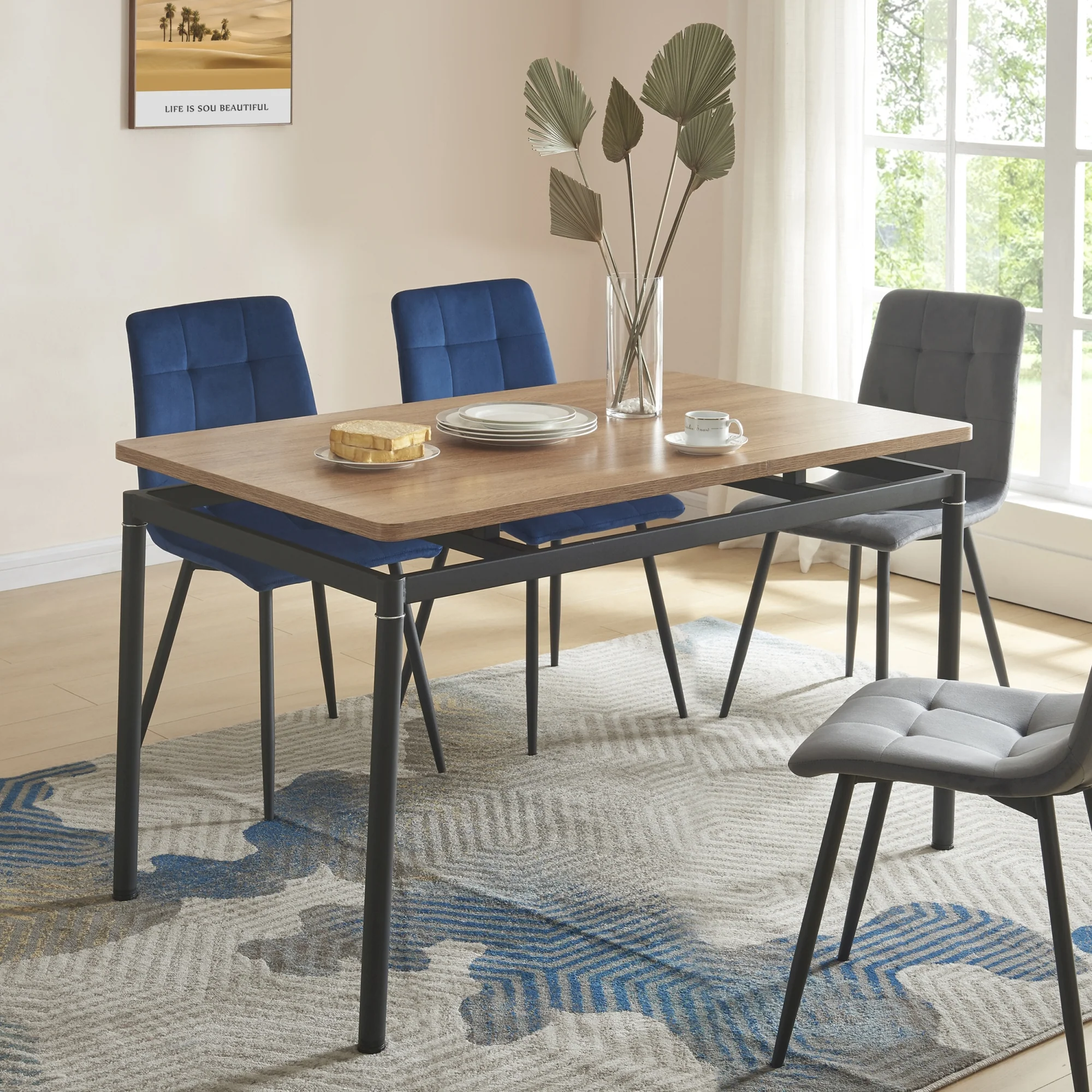 Esstisch Hemnes Eiche-Optik in versch. Größen [en.casa] - Image 4