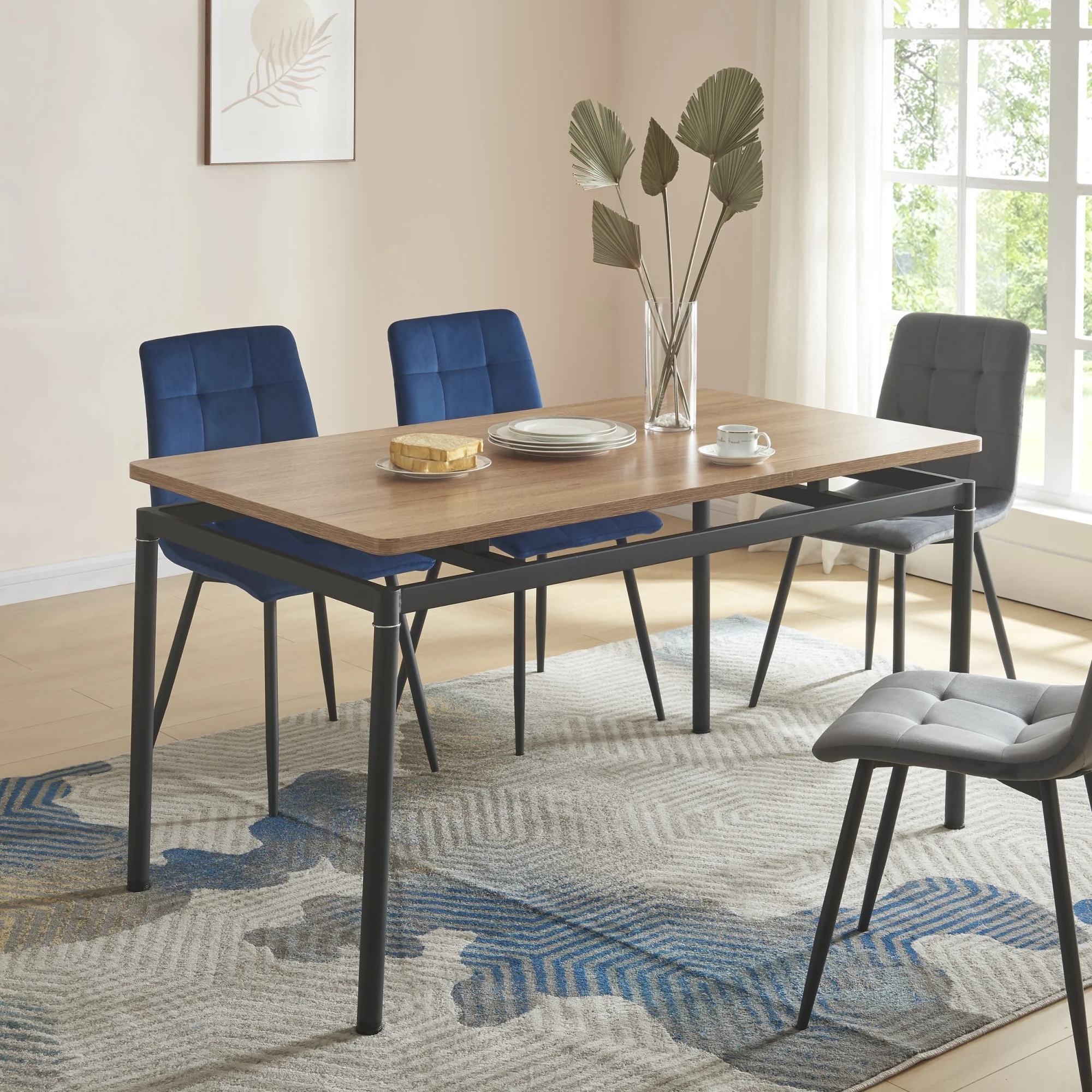 Esstisch Hemnes Eiche-Optik in versch. Größen [en.casa] - Image 5