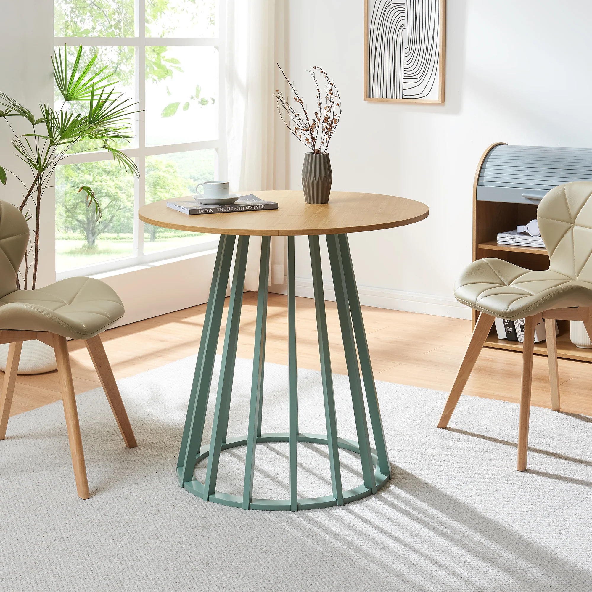 Esstisch Lensuu 76x Ø80 cm [en.casa] - Image 2