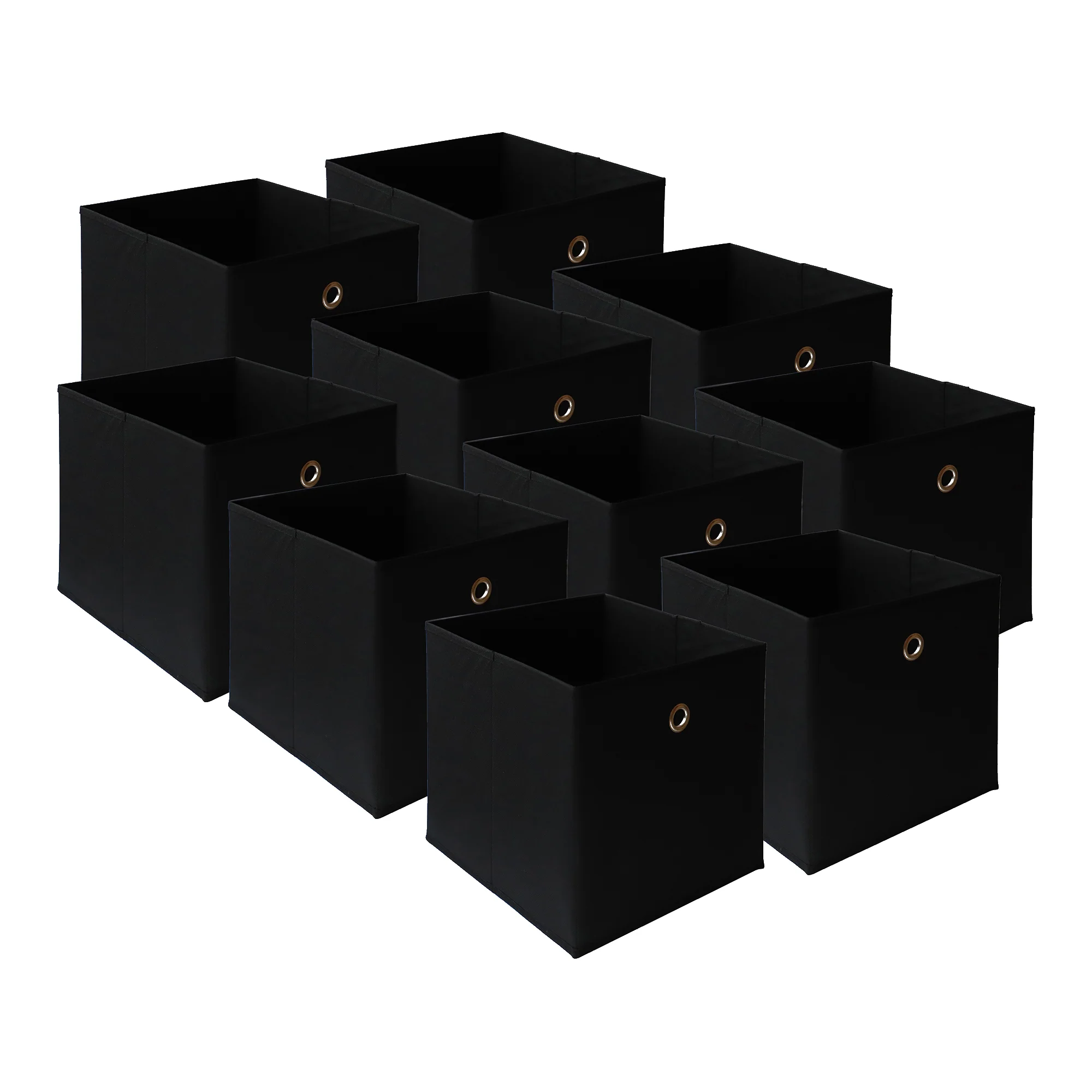 Faltbox 10er-Set 30x30x28 cm Vliesstoff versch. Farben en.casa - Image 3