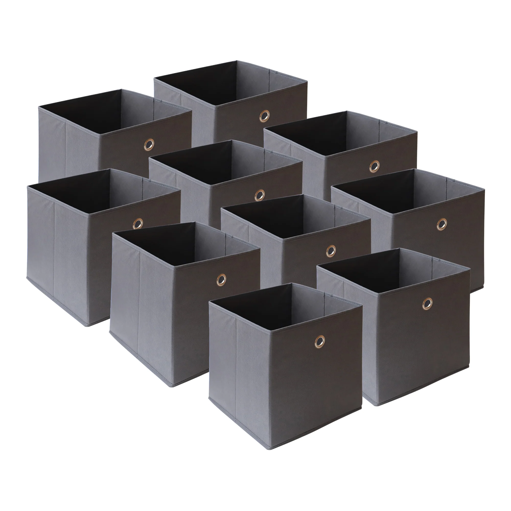 Faltbox 10er-Set 30x30x28 cm Vliesstoff versch. Farben en.casa - Image 4