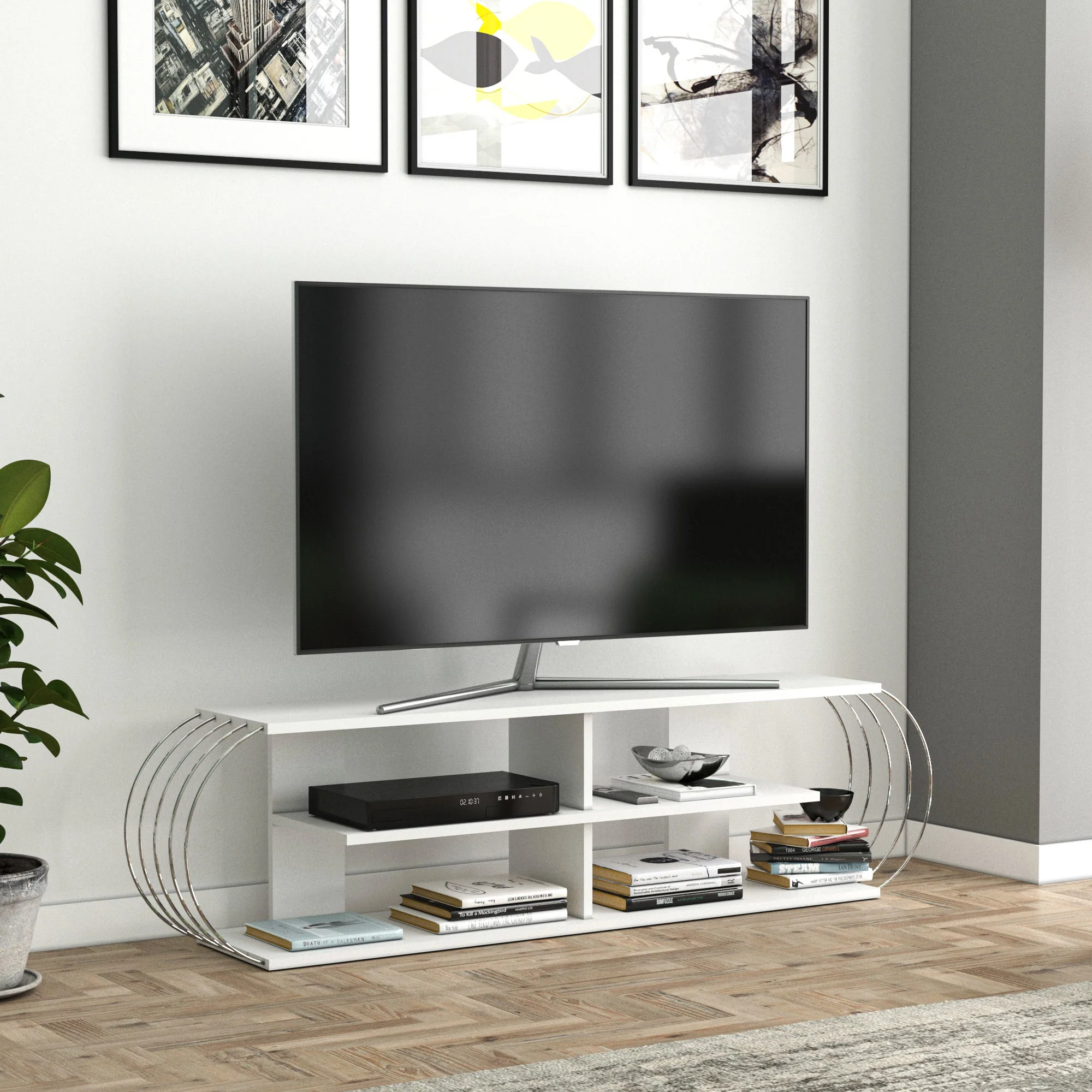 Fernsehtisch Robertsfors 180/172/160cm in versch. Farben [en.casa] - Image 11
