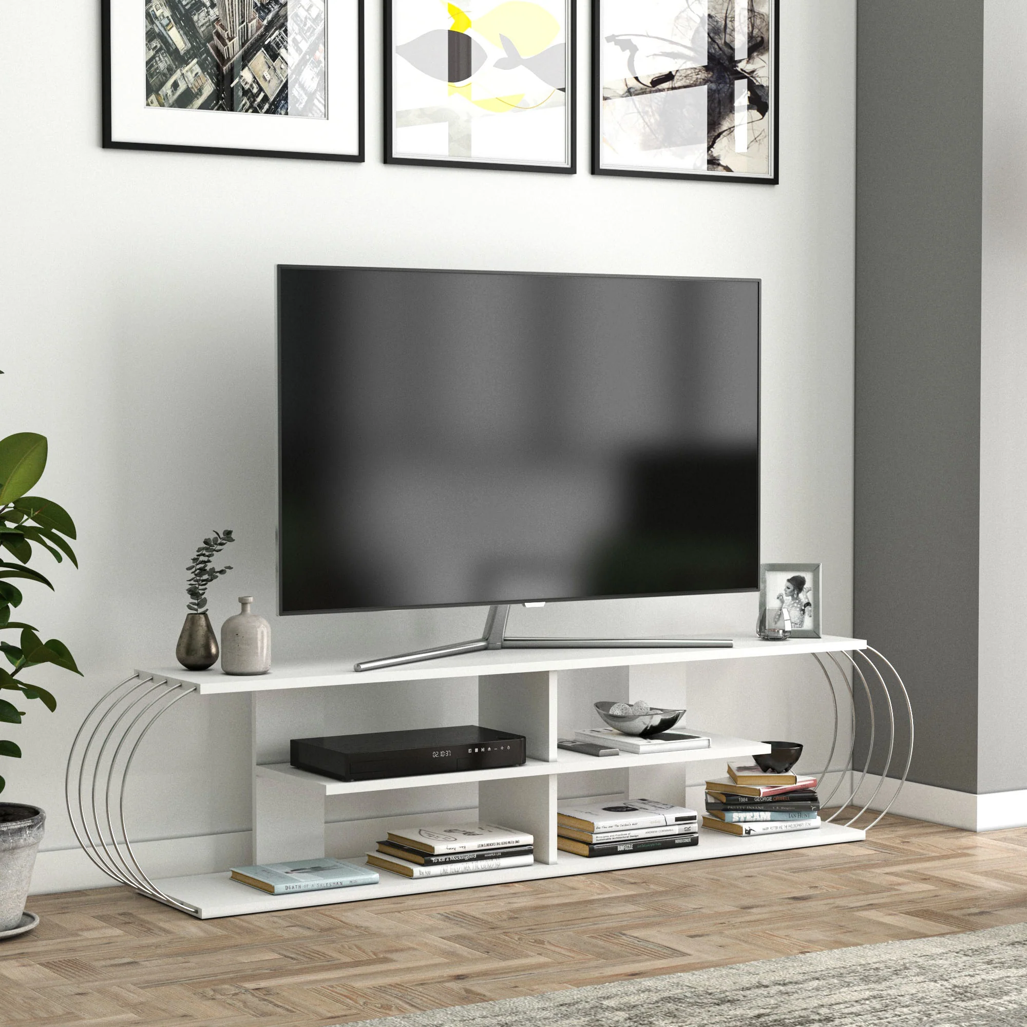 Fernsehtisch Robertsfors 180/172/160cm in versch. Farben [en.casa] - Image 13