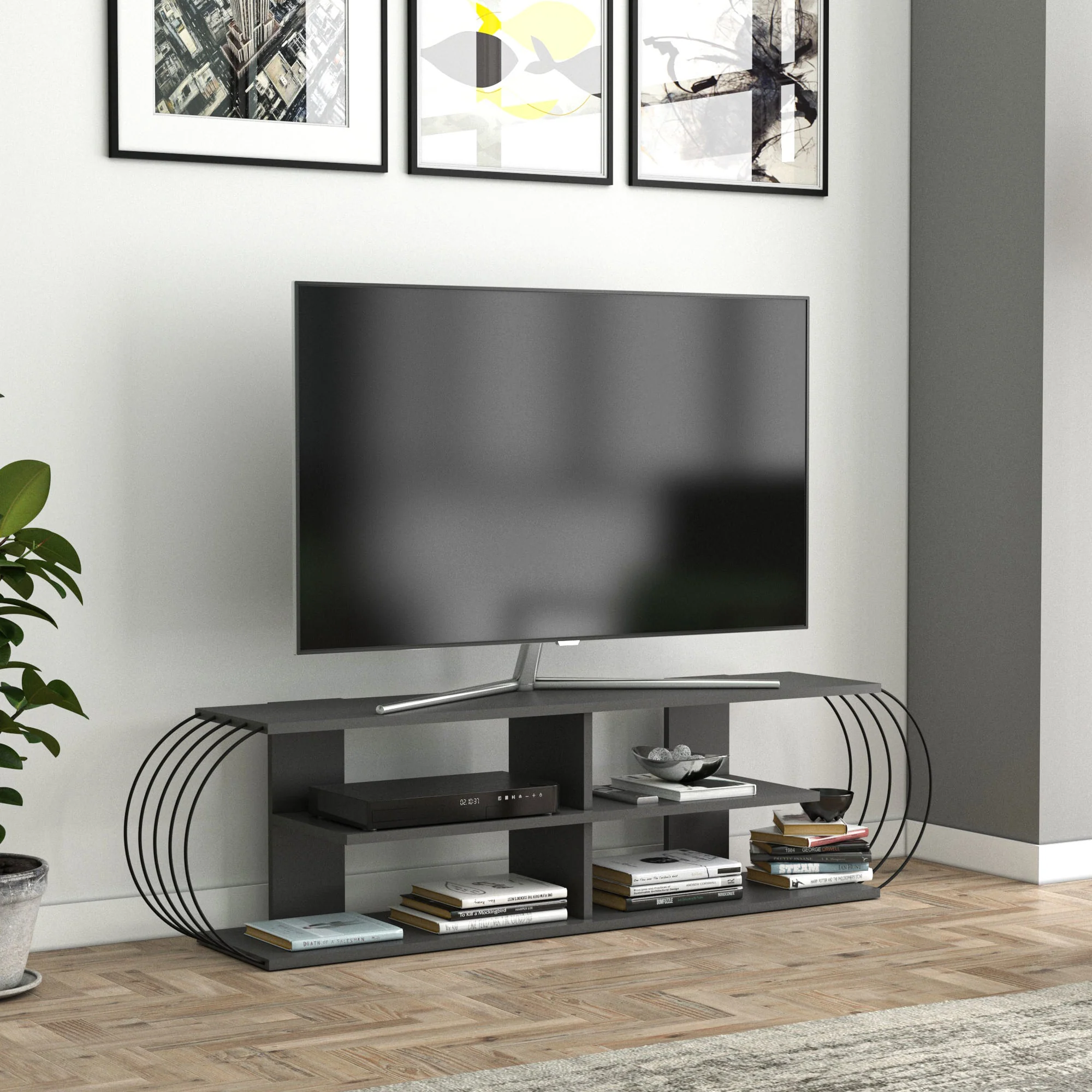 Fernsehtisch Robertsfors 180/172/160cm in versch. Farben [en.casa] - Image 14