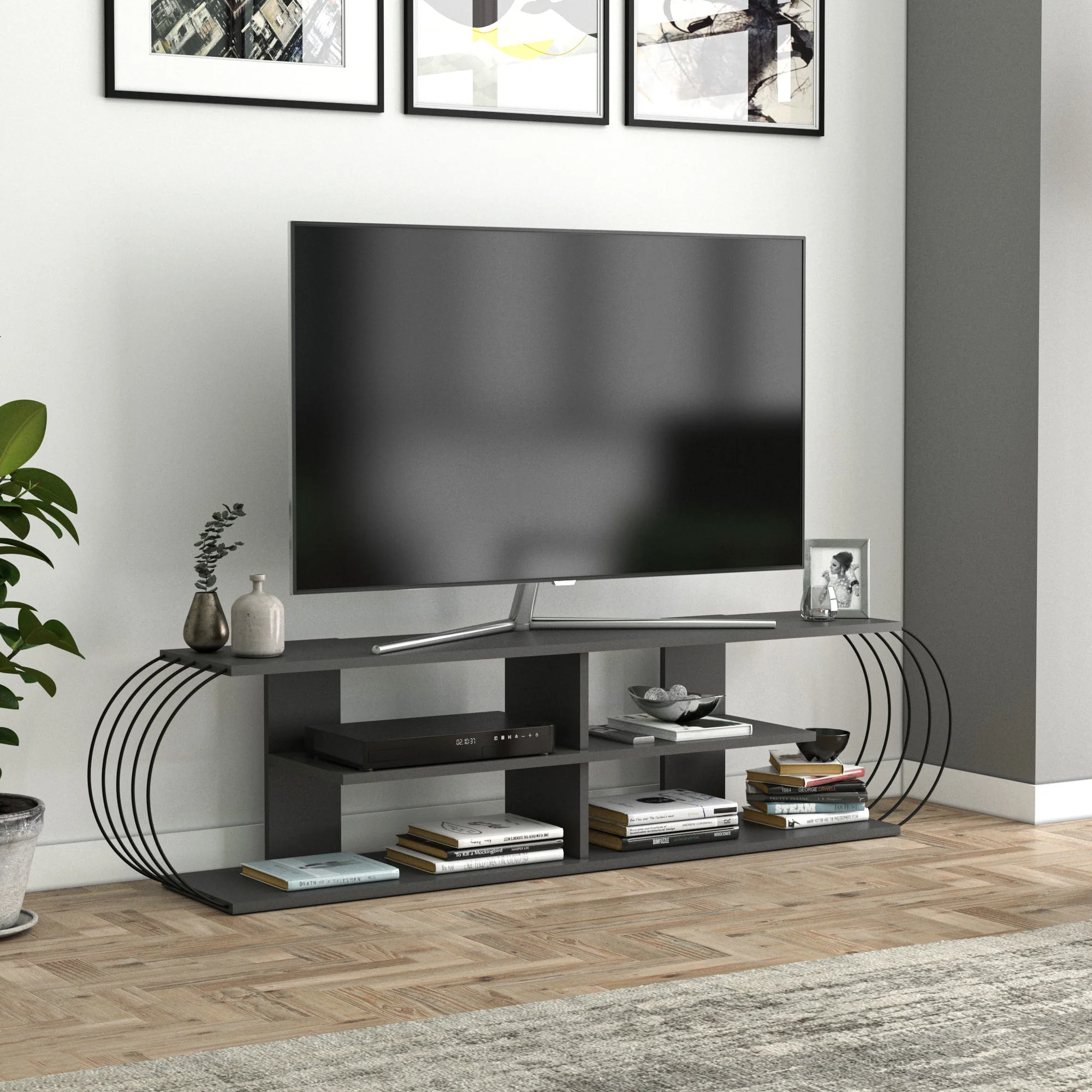 Fernsehtisch Robertsfors 180/172/160cm in versch. Farben [en.casa] - Image 15