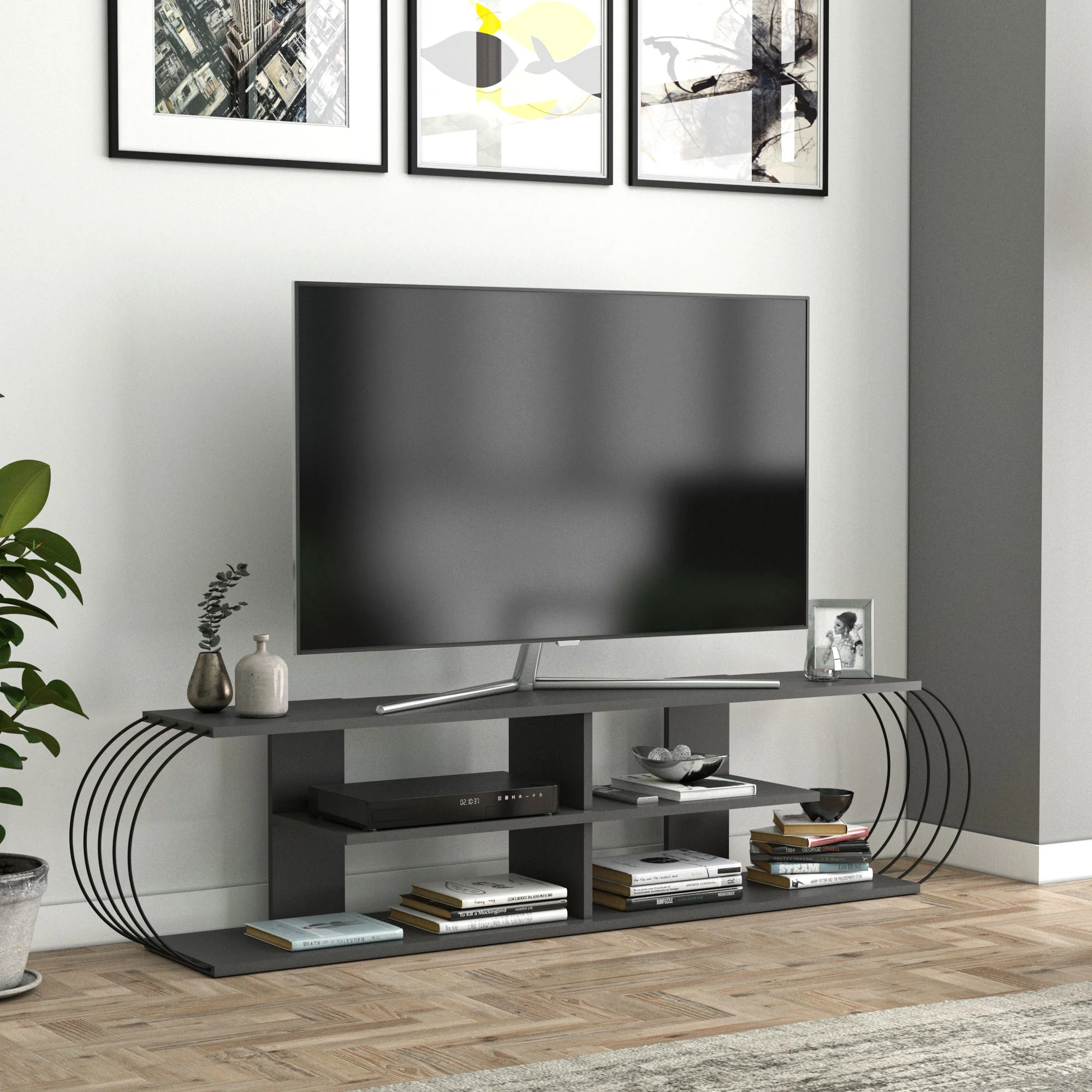 Fernsehtisch Robertsfors 180/172/160cm in versch. Farben [en.casa] - Image 16
