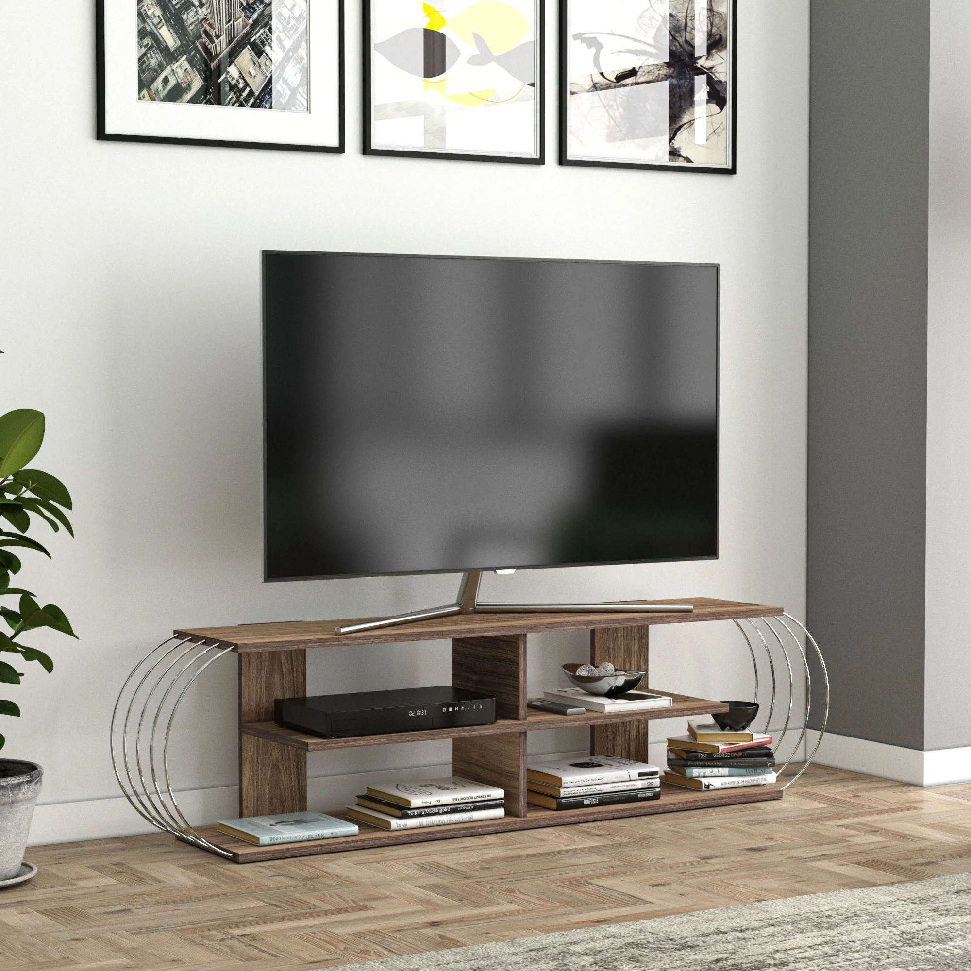 Fernsehtisch Robertsfors 180/172/160cm in versch. Farben [en.casa] - Image 5