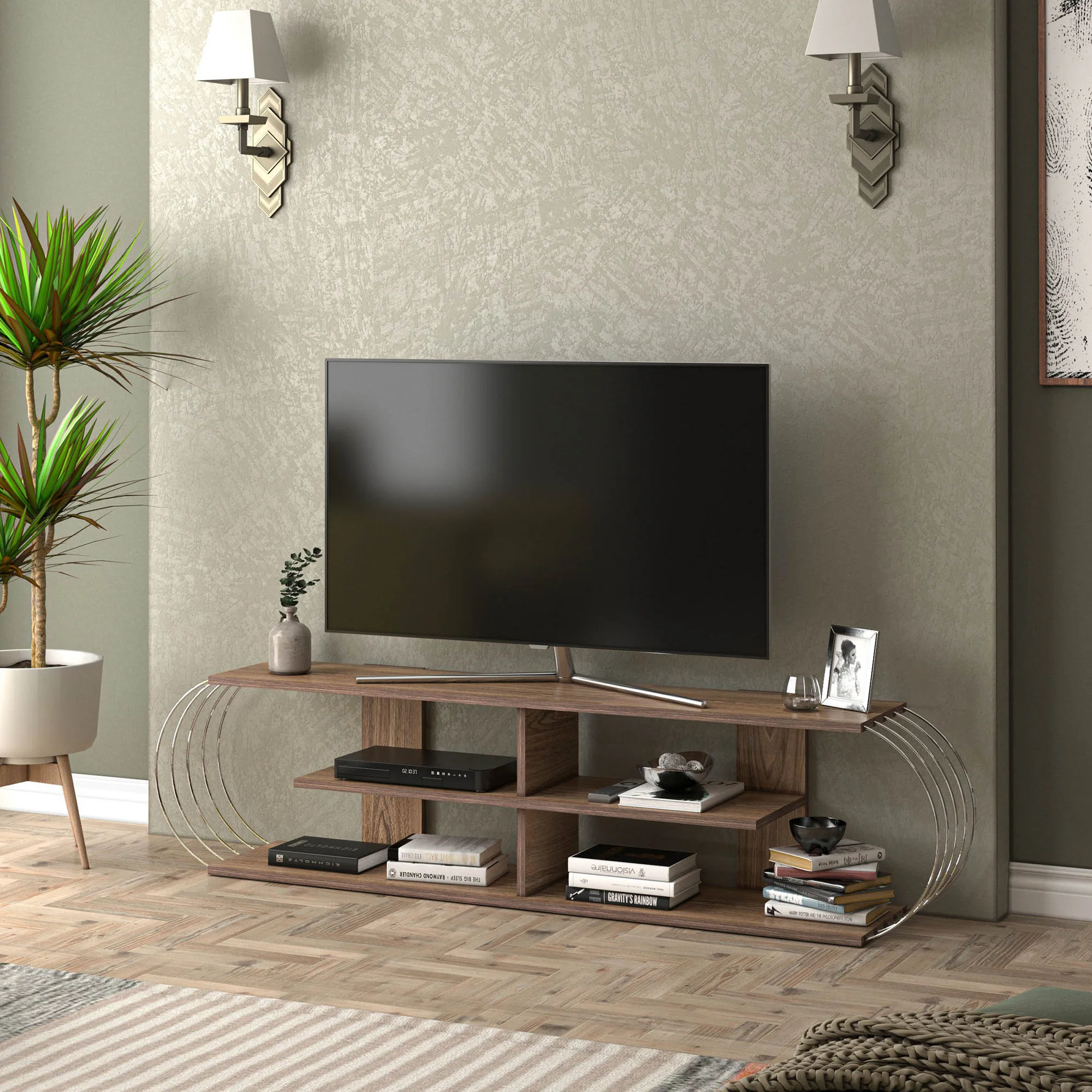 Fernsehtisch Robertsfors 180/172/160cm in versch. Farben [en.casa] - Image 6