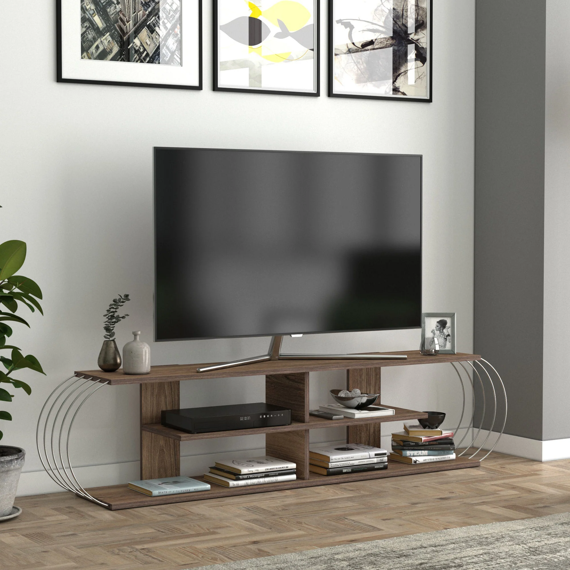 Fernsehtisch Robertsfors 180/172/160cm in versch. Farben [en.casa] - Image 7