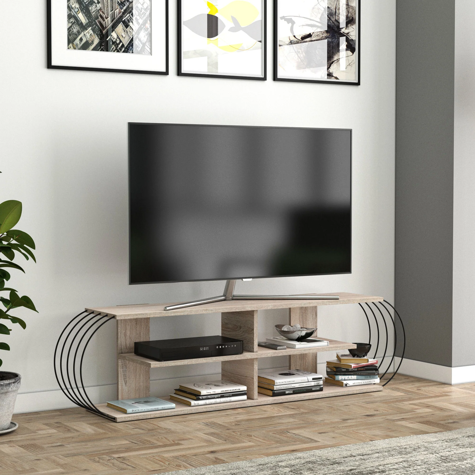 Fernsehtisch Robertsfors 180/172/160cm in versch. Farben [en.casa] - Image 8