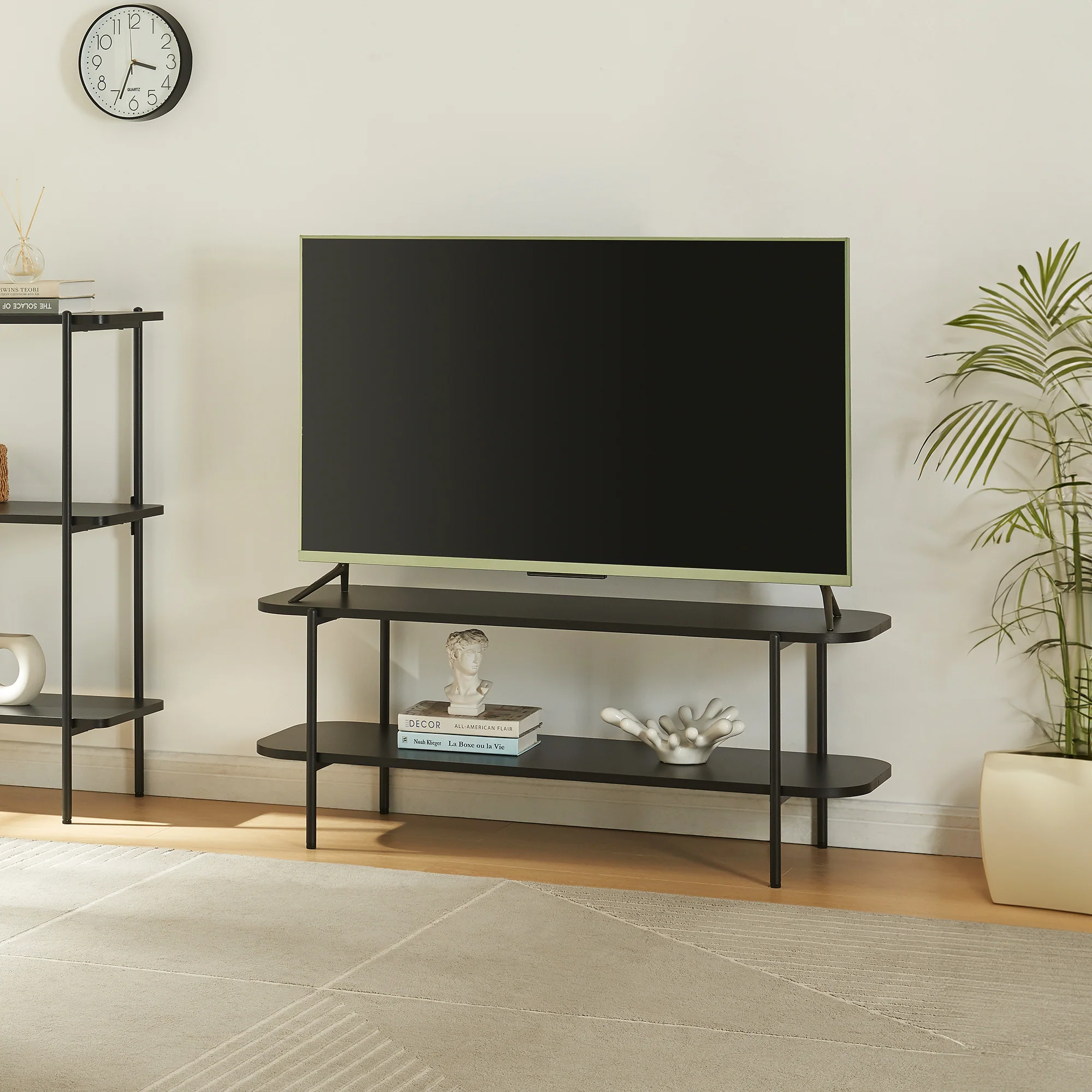 Fernsehtisch Samnanger 120x40x45 cm Schwarz [en.casa]