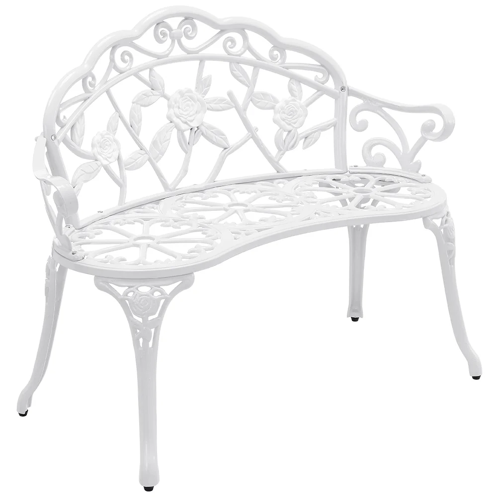 Gartenbank Monfalcone Gusseisen im Antik-Design [casa.pro] - Image 2