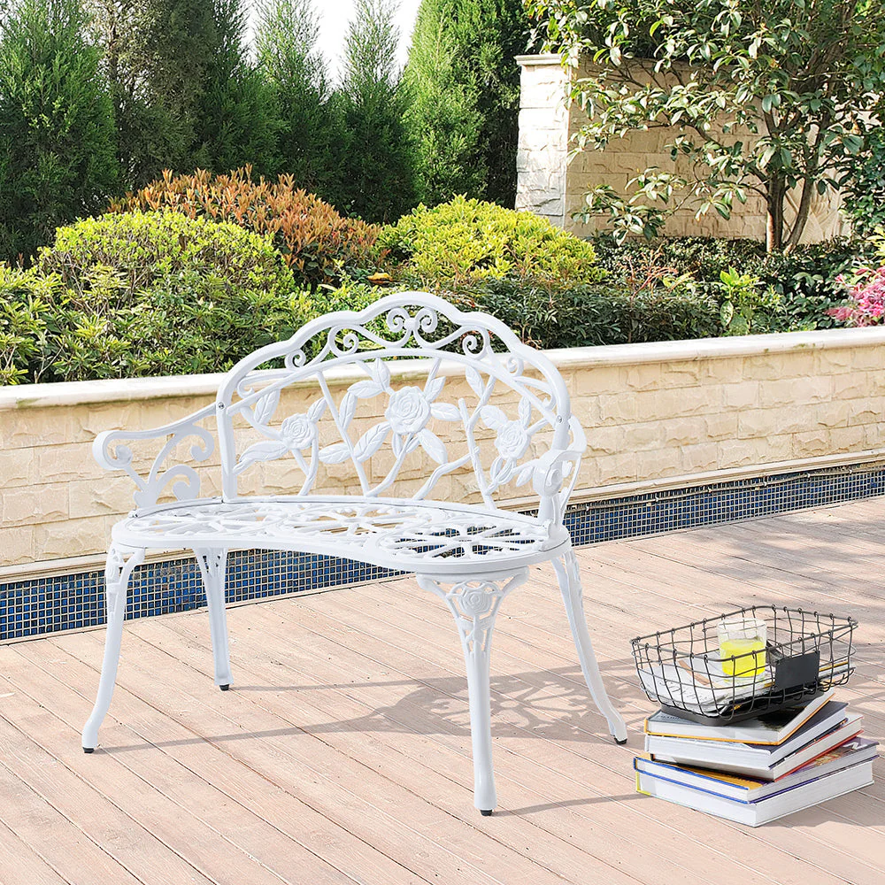 Gartenbank Monfalcone Gusseisen im Antik-Design [casa.pro] - Image 4