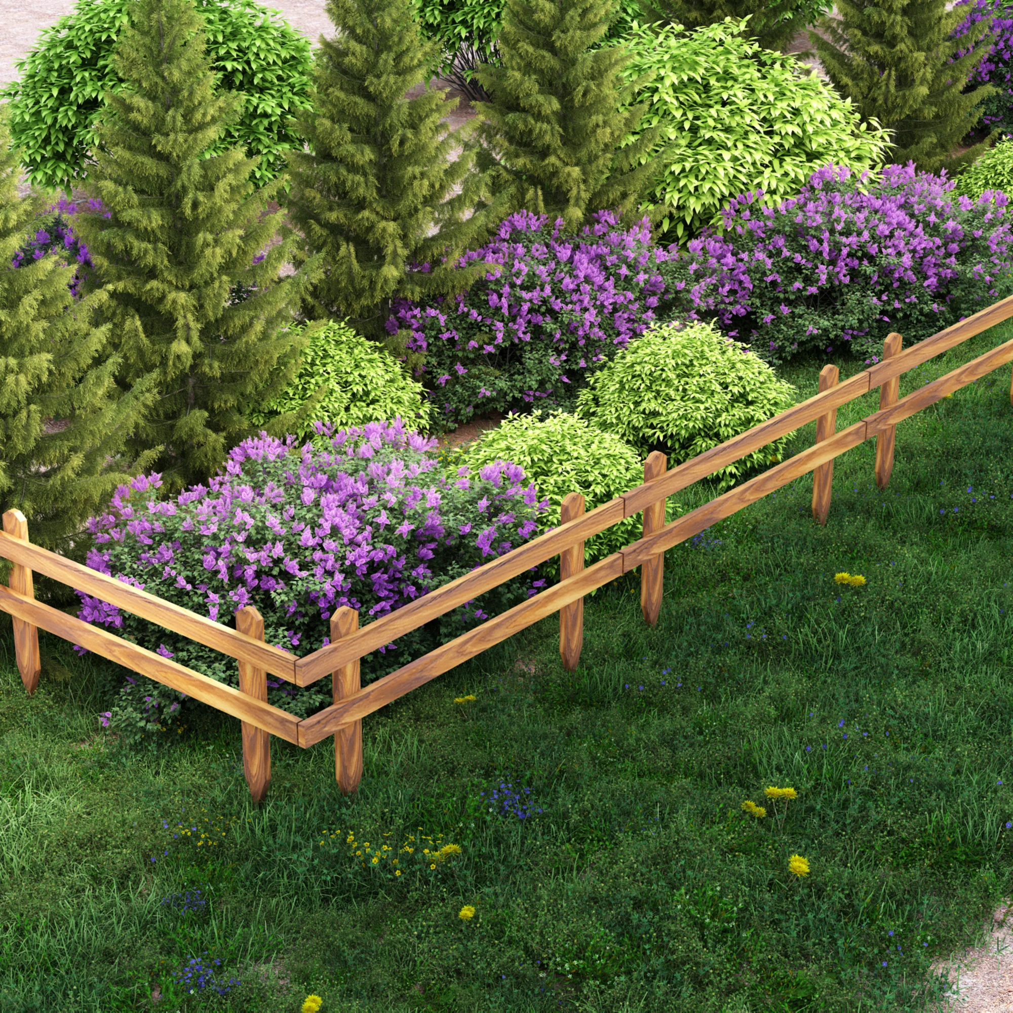 Gartenzaunset Krölpa 100x40cm [en.casa]