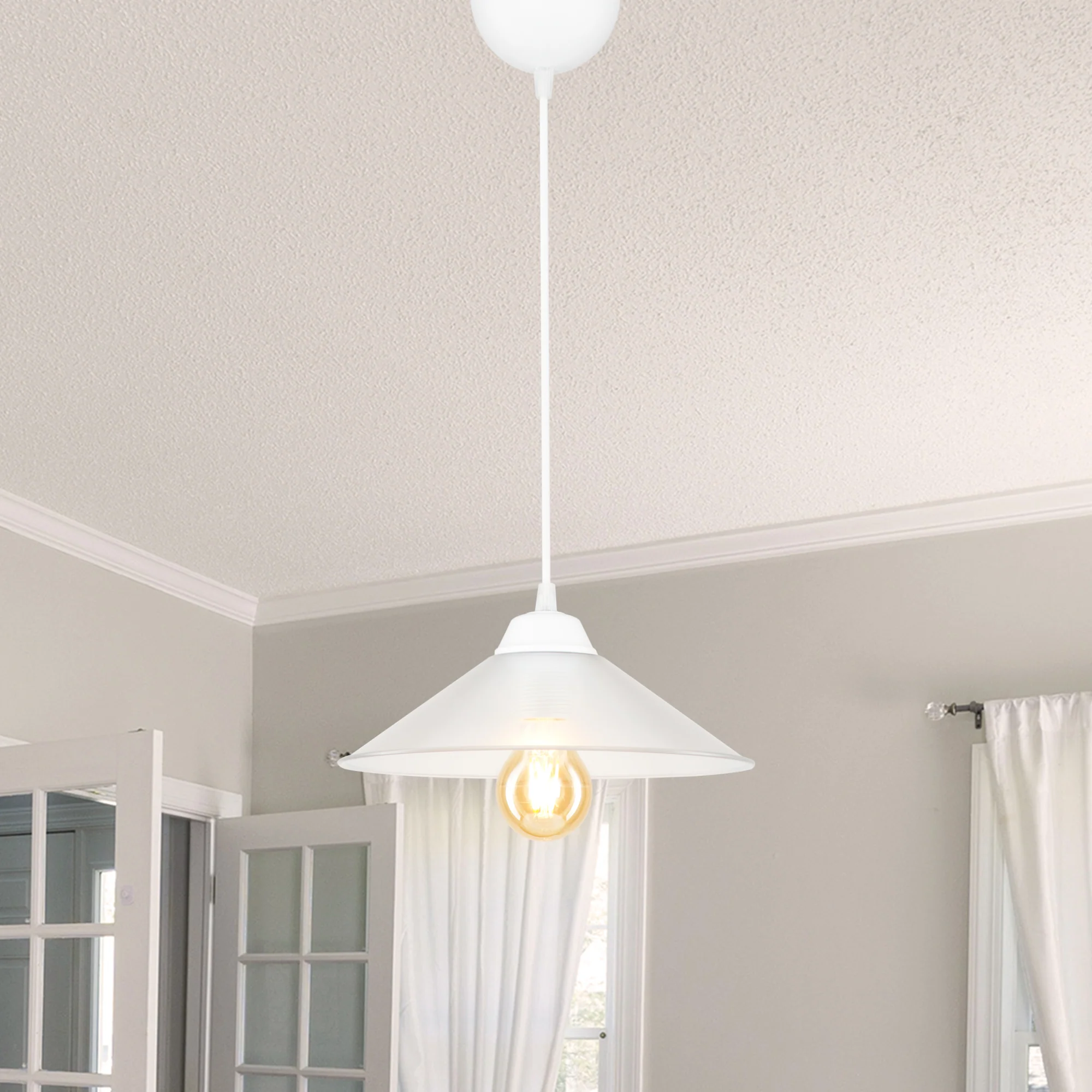 Hängeleuchte Hereford E27 in versch. Farben [lux.pro] - Image 3