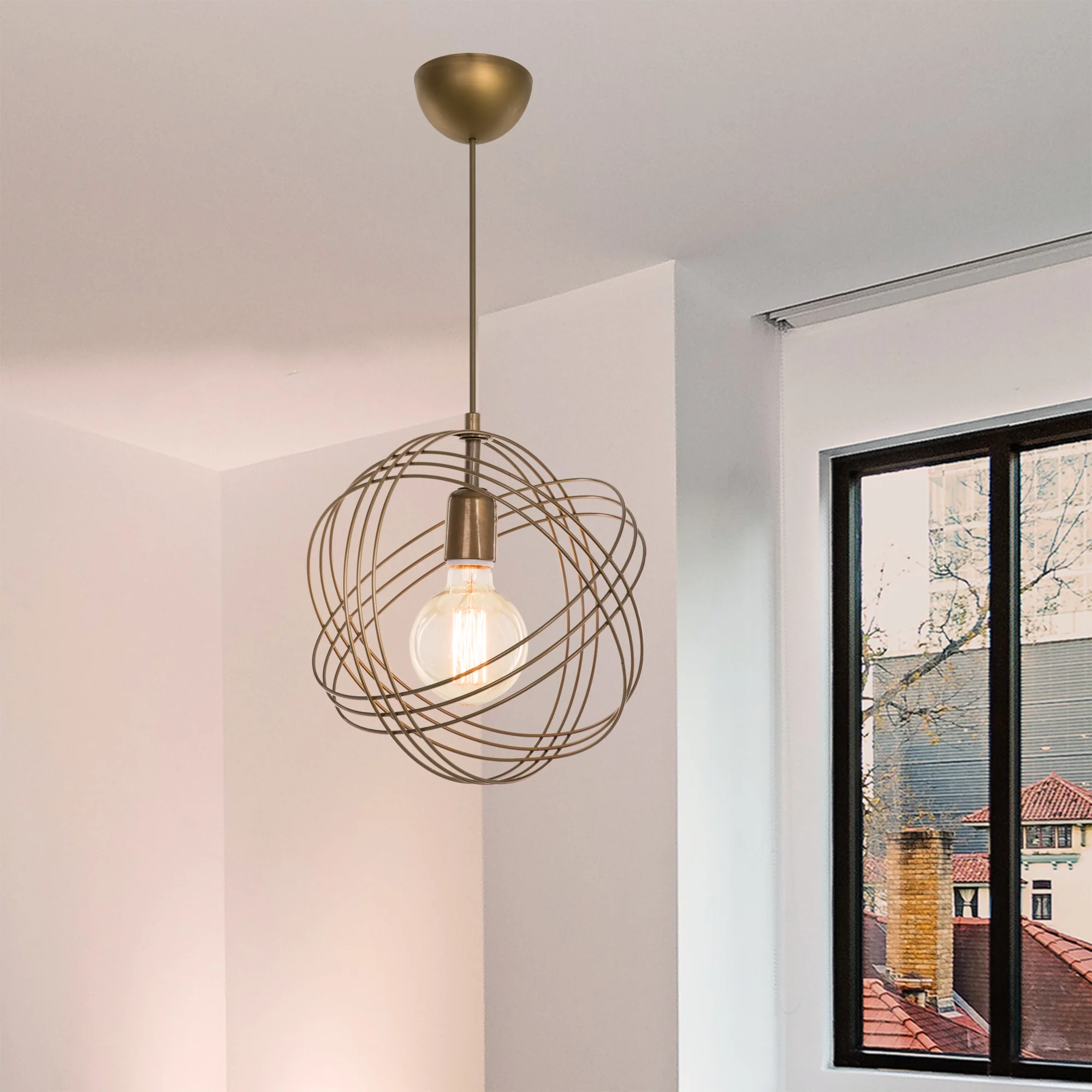Hängeleuchte Hove E27 Metall in versch. Farben [lux.pro] - Image 3